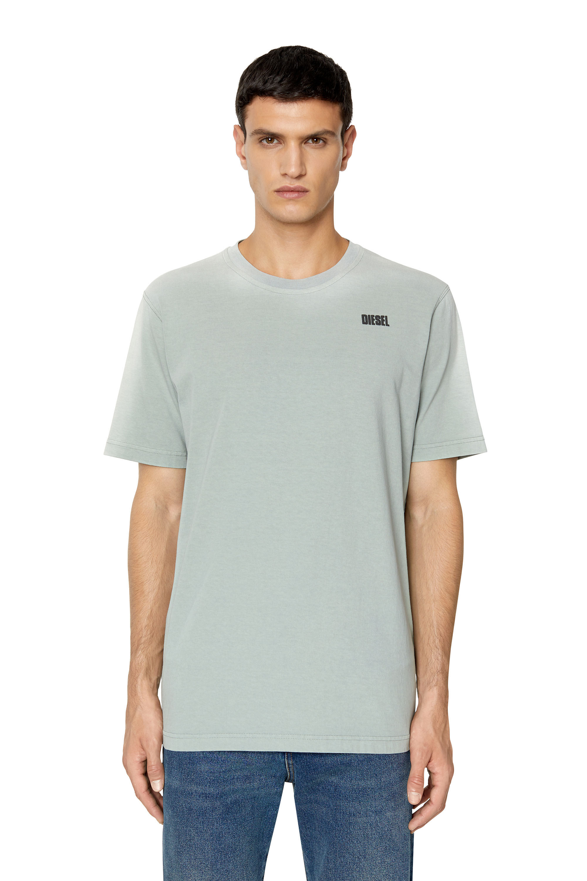 Diesel - T-shirt effetto slavato - T-Shirts - Uomo - Grigio