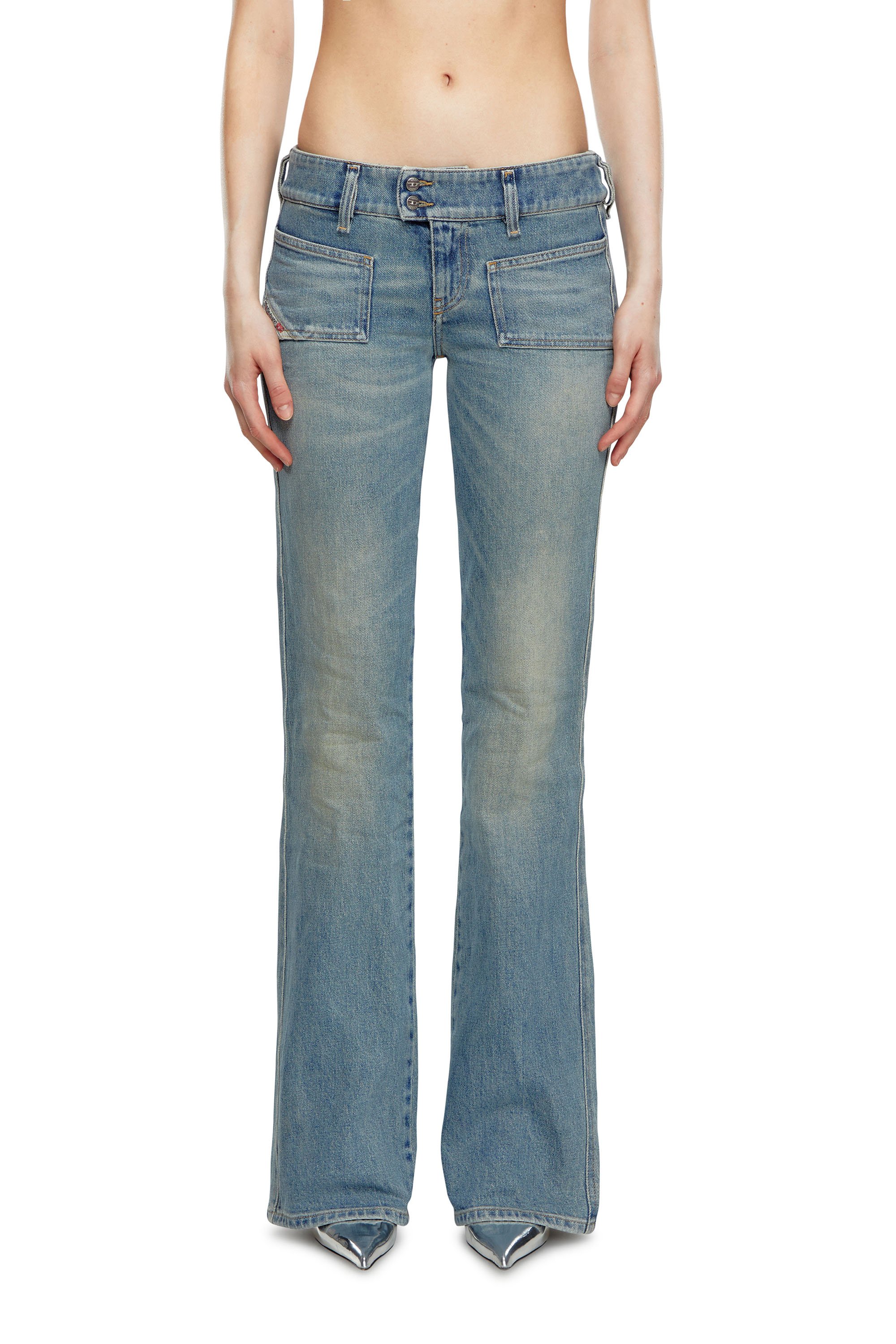 Diesel - Bootcut and Flare Jeans - D-Hush - Jeans - Femme - Bleu