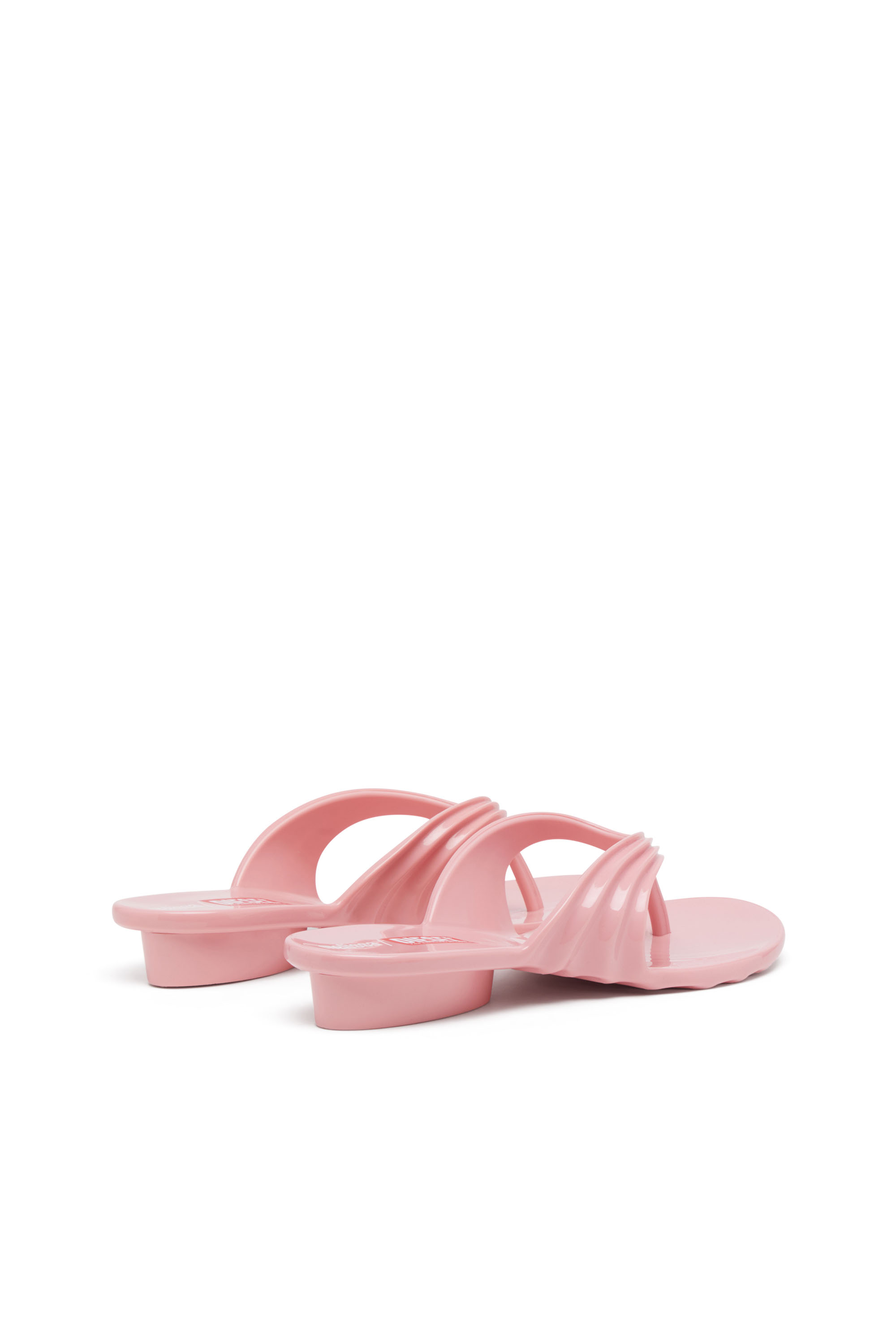 Diesel - MELISSA QUANTUM THONG, Woman's Sculptural flip-flops in Melflex&reg; in Pink - 4