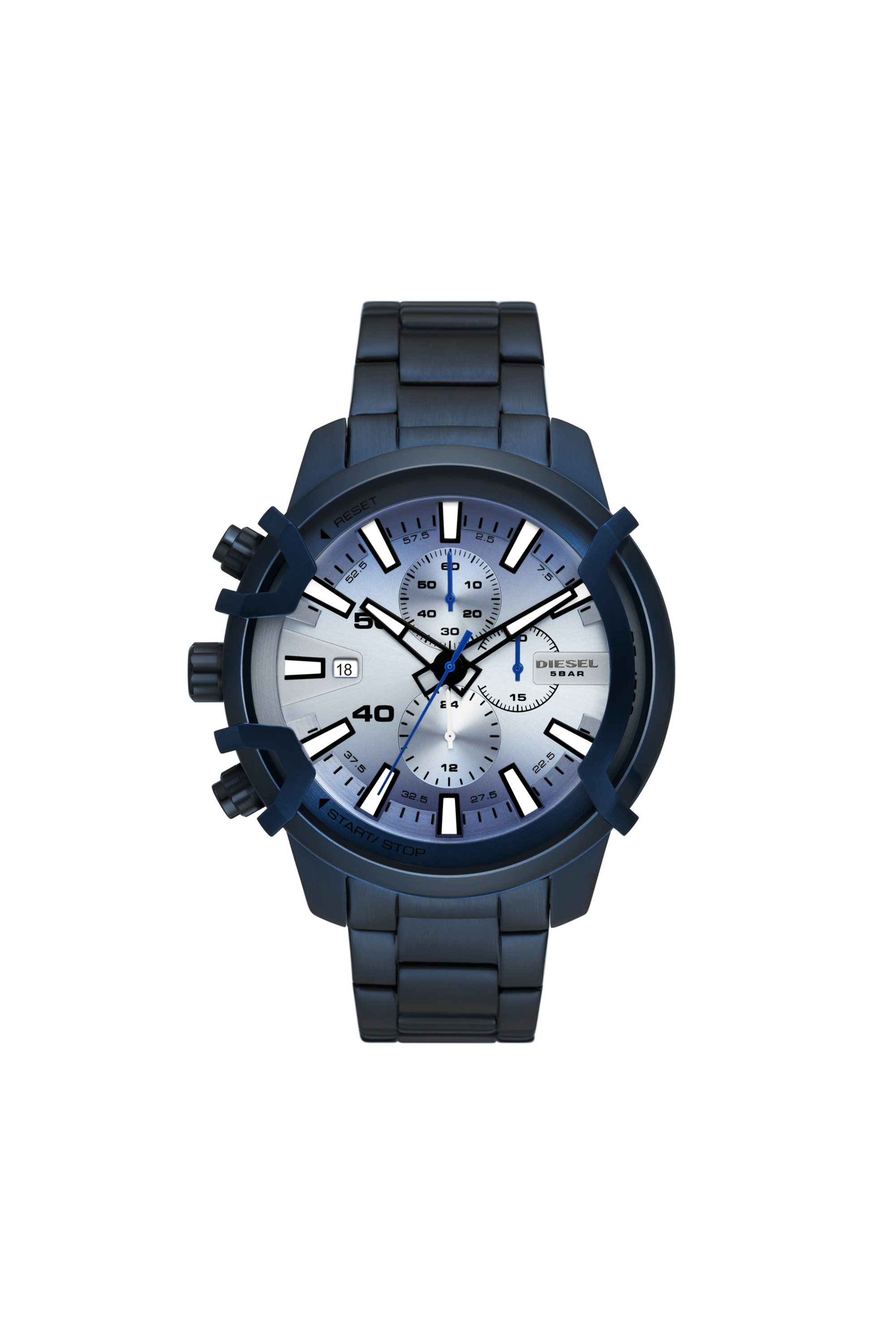 Diesel Men's Blue - Griffed Chronograph -Tone Stainless Steel Watch - Timeframes - Man Uni