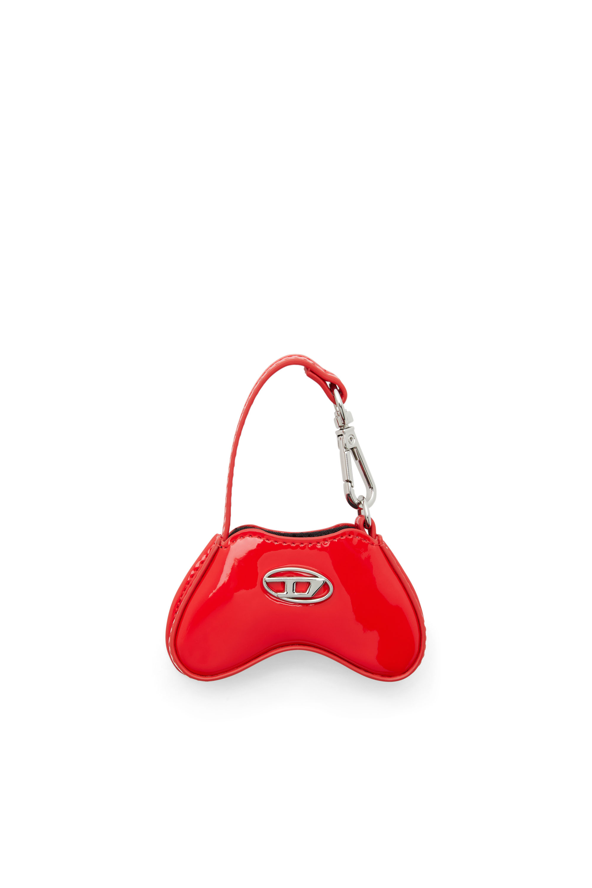Diesel Mulher Vermelho - Glossy Bag Charm With Mirror - Charms And Keyrings - Woman Uni