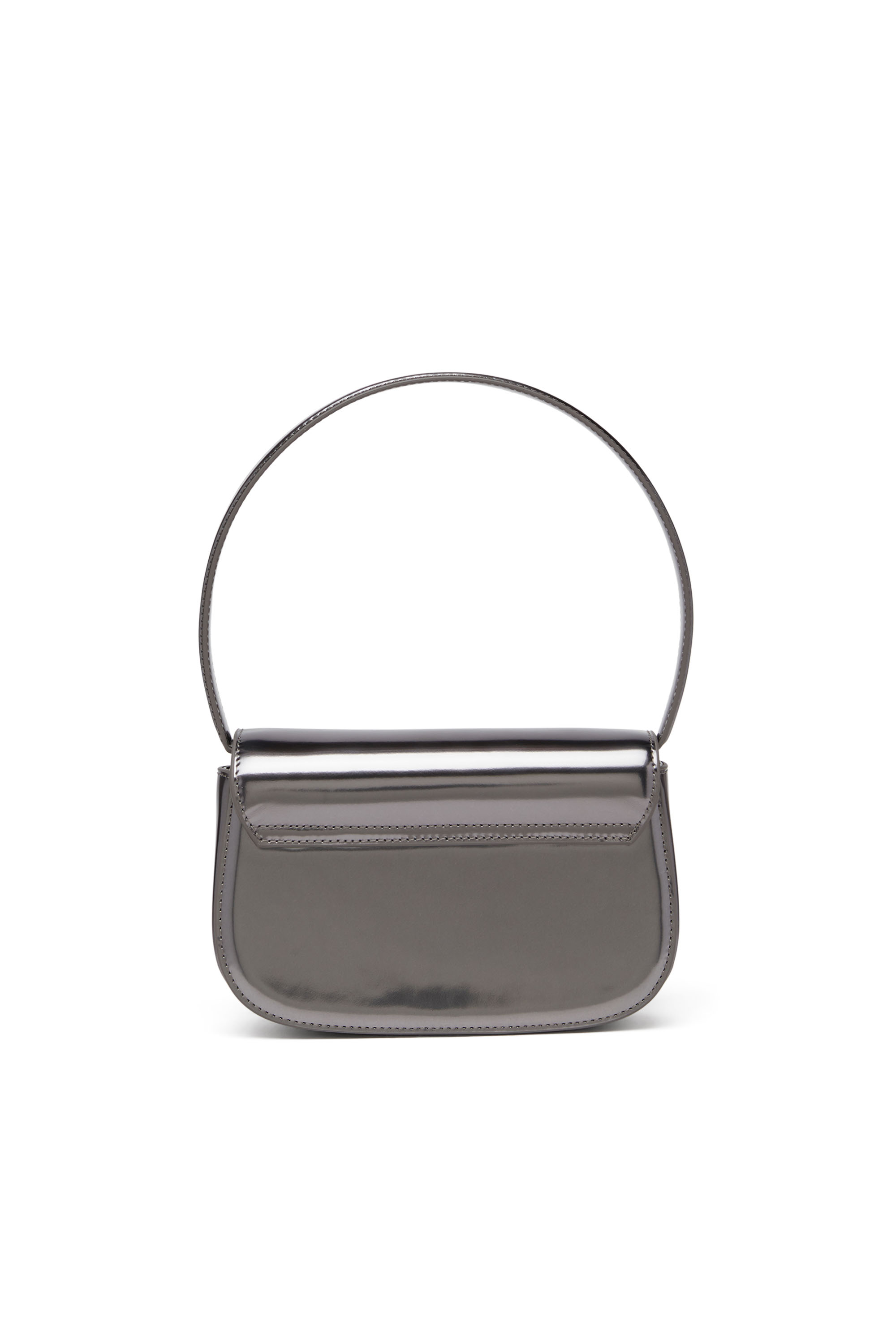 Diesel - 1DR, Woman's 1DR-Iconic shoulder bag in mirrored leather in Grey - 3