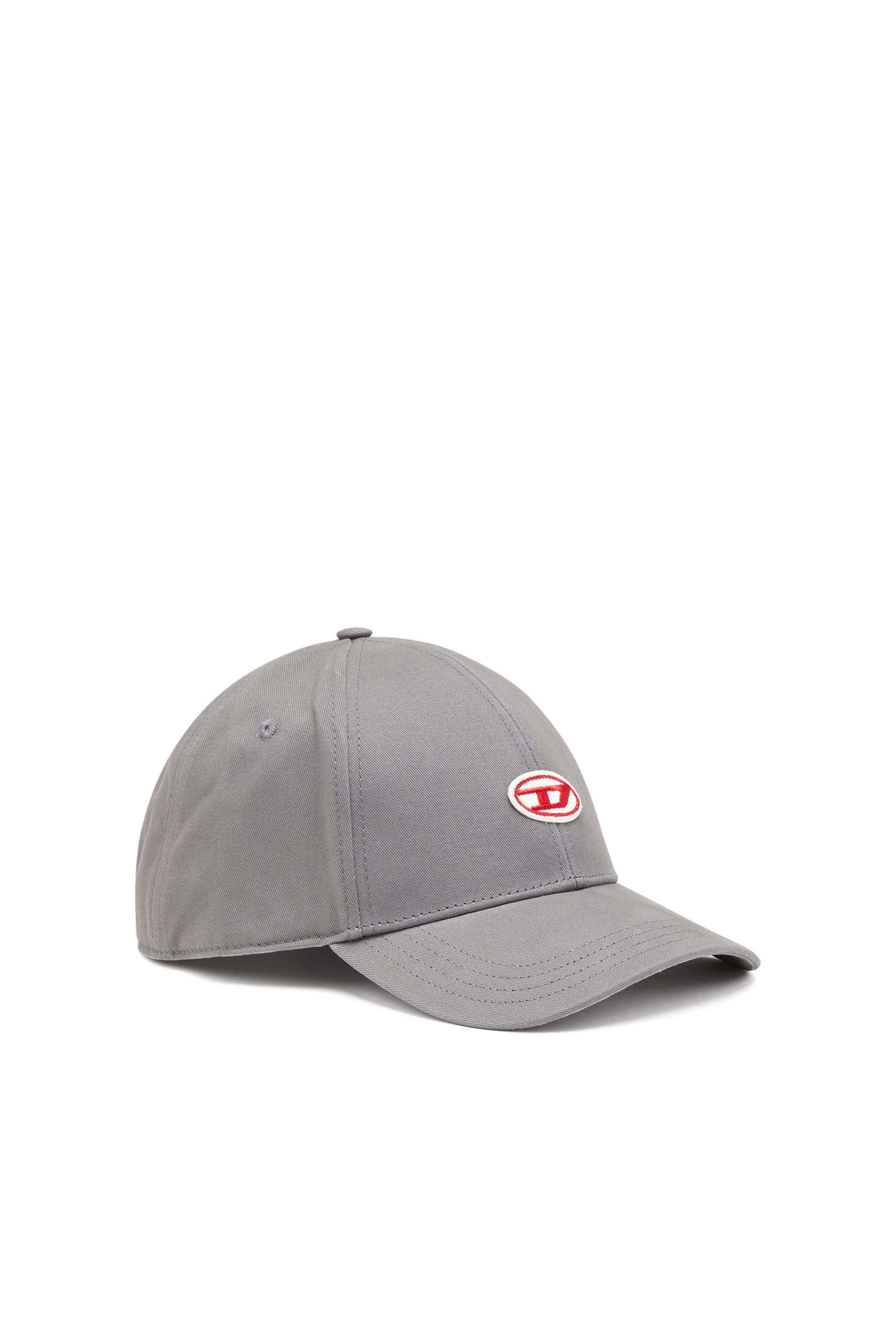 DIESEL BASEBALL CAP WITH EMBROIDERED D PATCH
