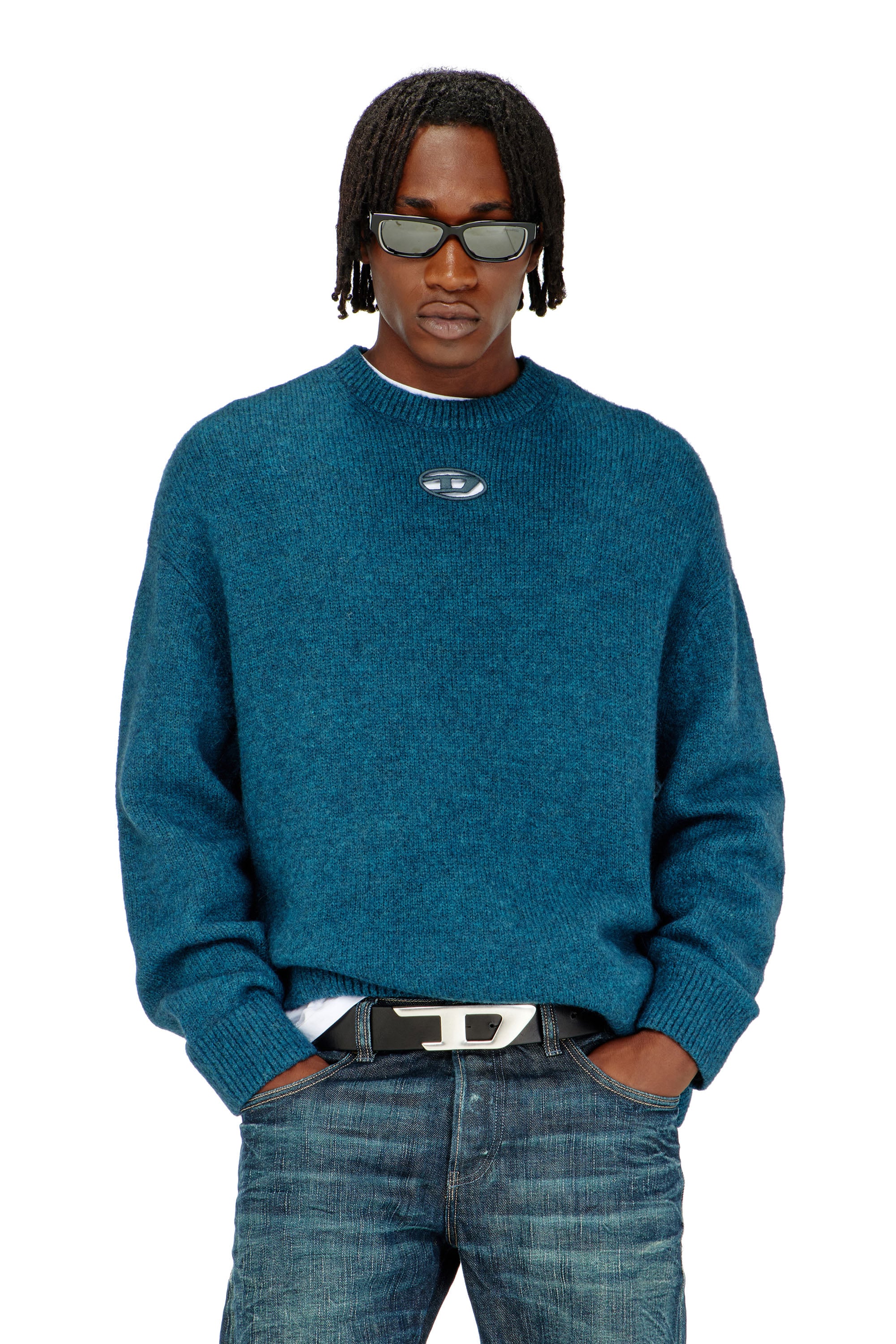 Diesel Herren Grün - Pullover Aus Woll- Und Alpakamischung - Strickwaren Extra Klein