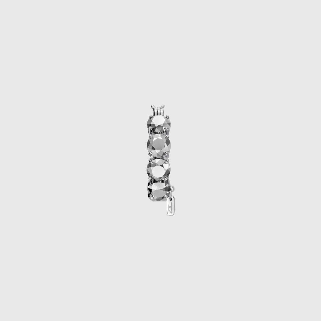 Diesel - Créole en argent sterling - Boucles d'oreilles - Mixte - Gris argenté