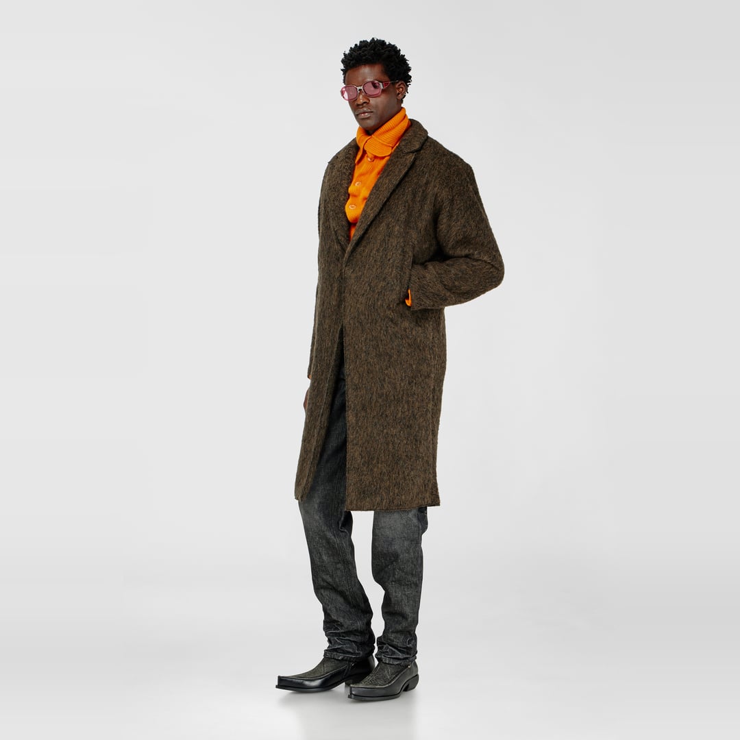 Diesel - Coat in wool and alpaca blend - Winter Jackets - Man - Brown