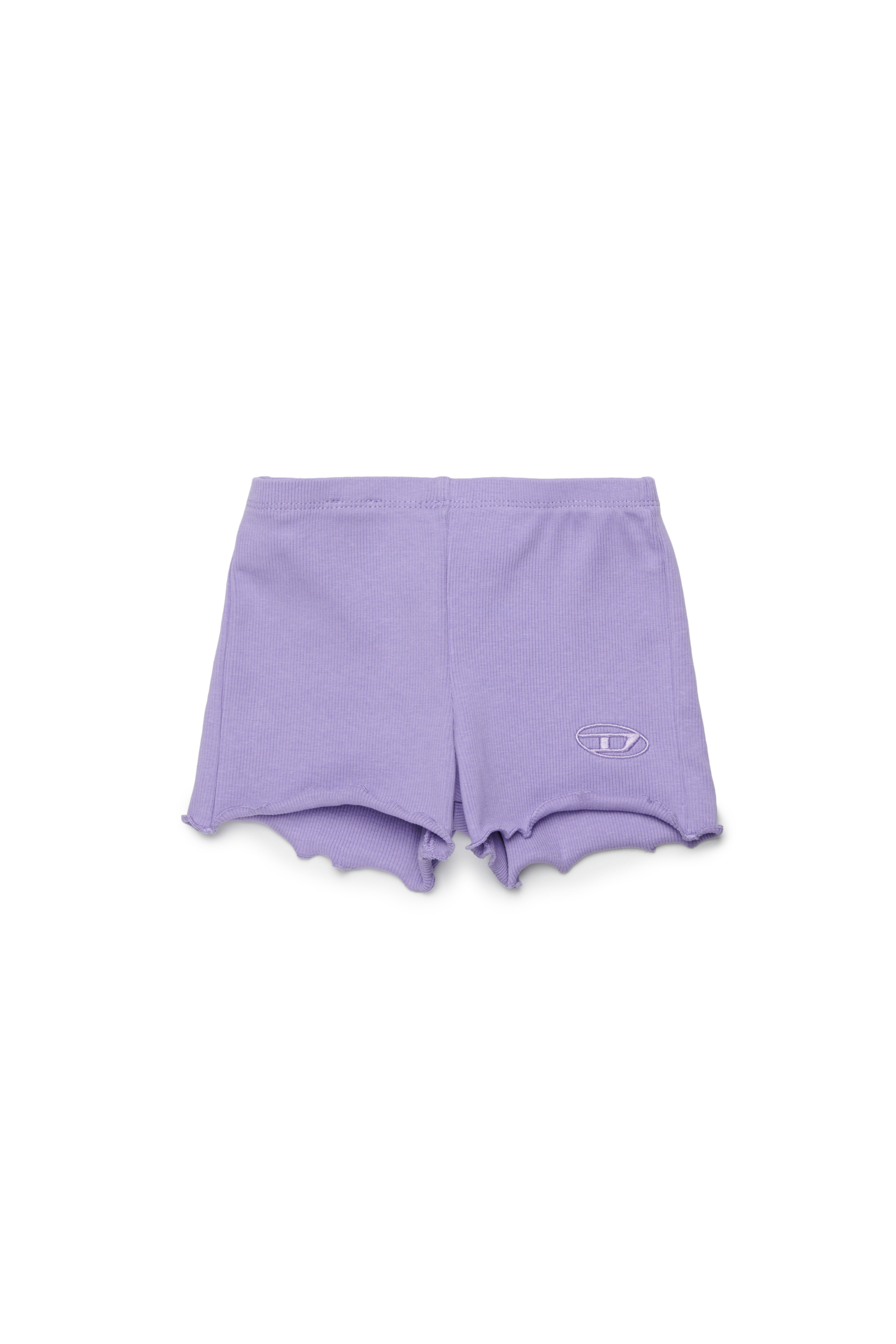 Diesel Girls Violet - Cotton Shorts With Rolled Hems - Shorts - Woman Size 12-18 Kids