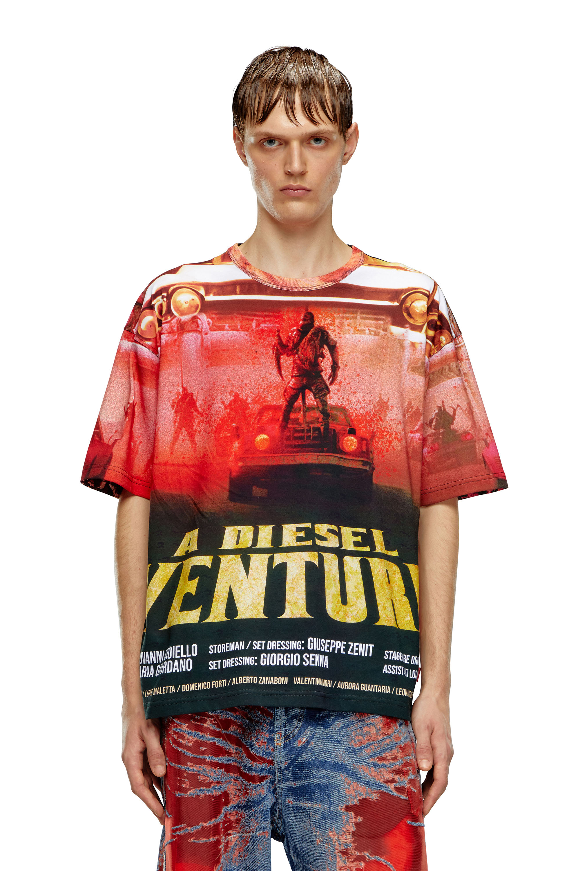 Diesel - T-shirt con stampa film Diesel - T-Shirts - Uomo - Multicolor