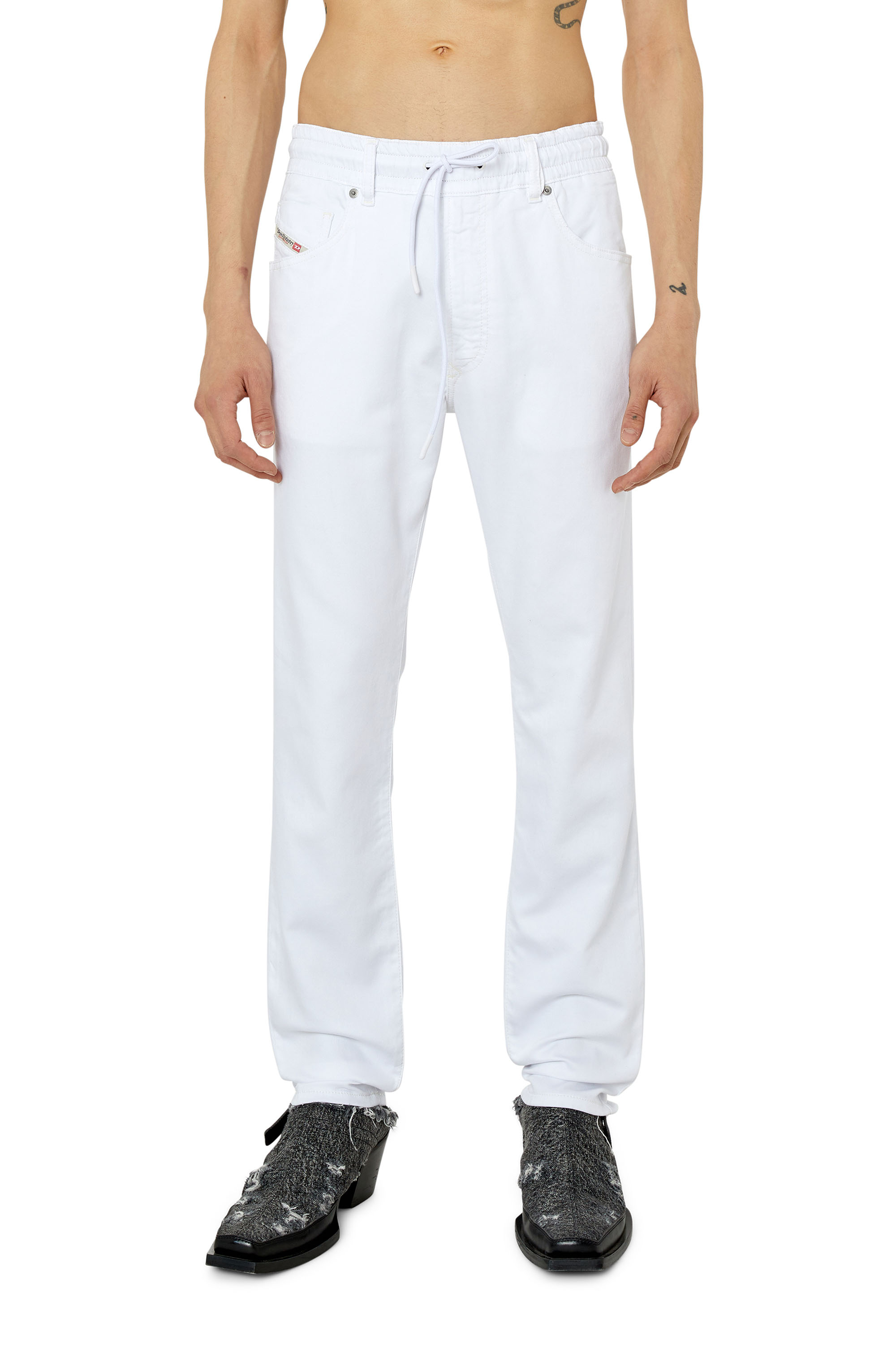 Diesel Tapered Krooley Jogg Jeans In White