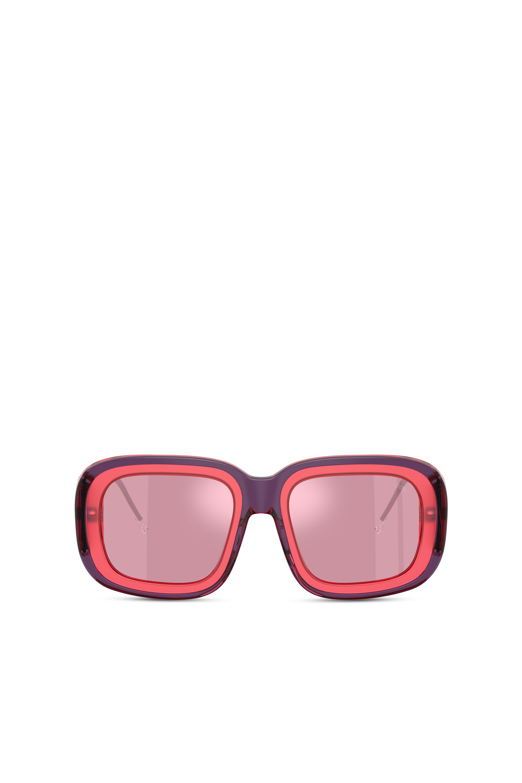 Diesel Unisex Pink - Square Sunglasses - Sunglasses Uni