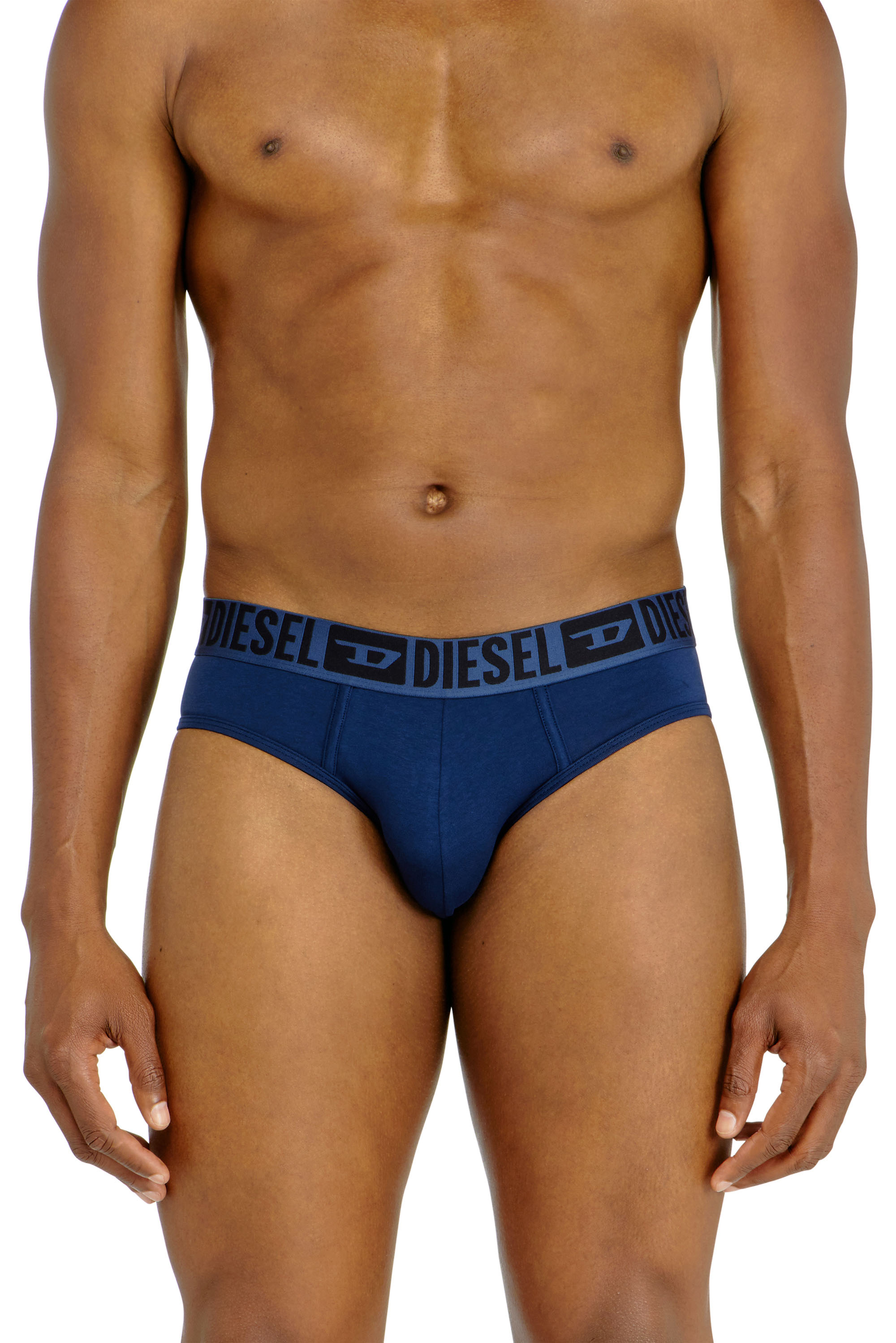 Diesel - 3-pack briefs in stretch cotton - Briefs - Man - Multicolor