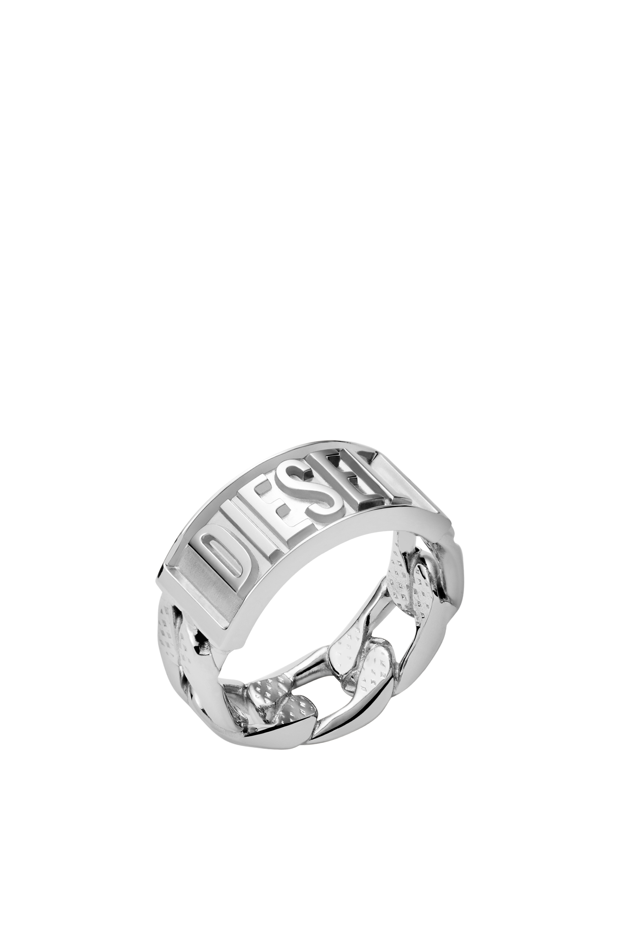 Diesel - Stainless steel band ring - Rings - Man - Silver