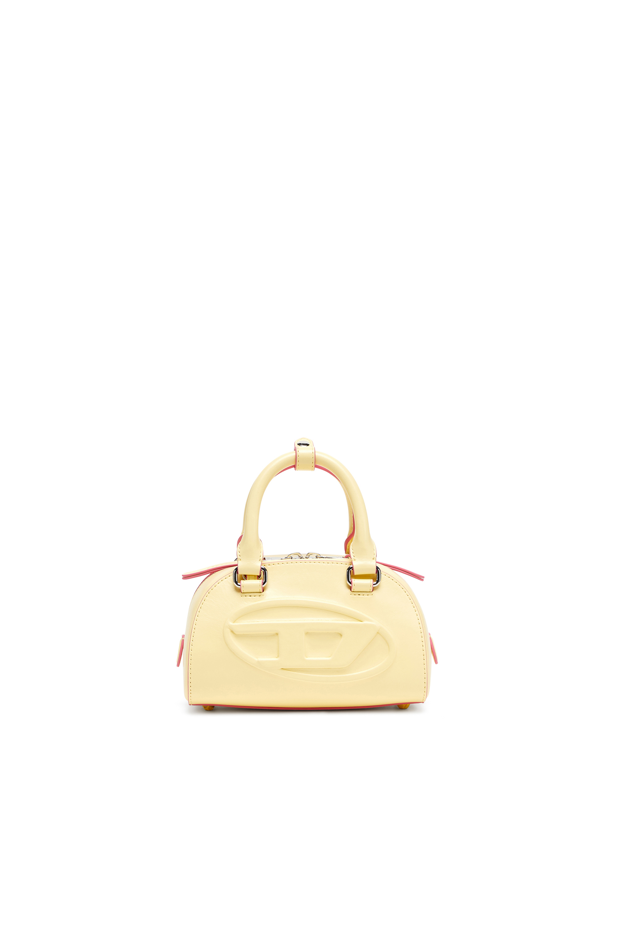 Diesel Women's Yellow - 1Dr Dome-Leather Mini Bowling Bag - Crossbody Bags - Woman Uni