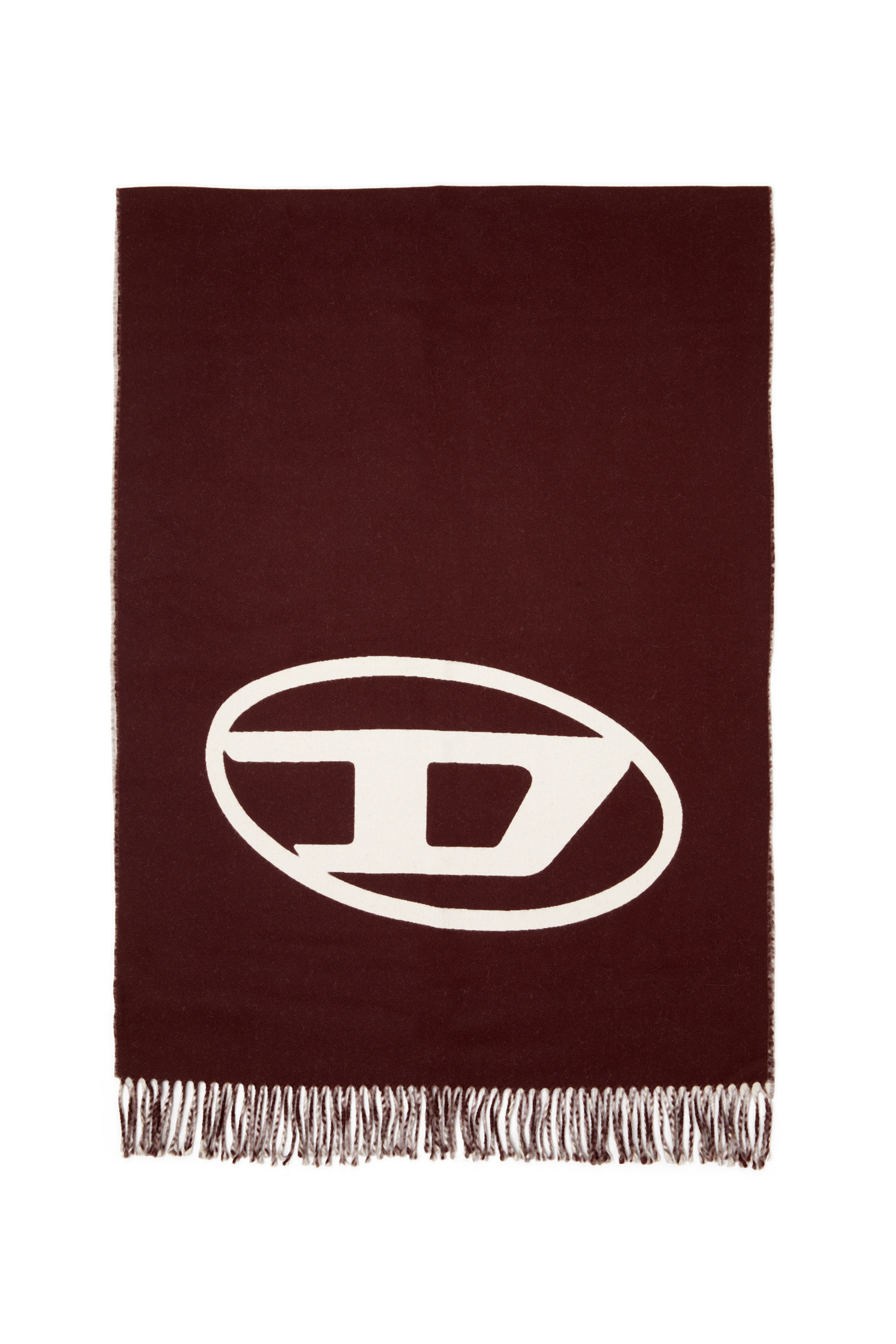 Diesel Men's Red - Reversible Two Tone Wool Scarf - Scarf - Man Uni