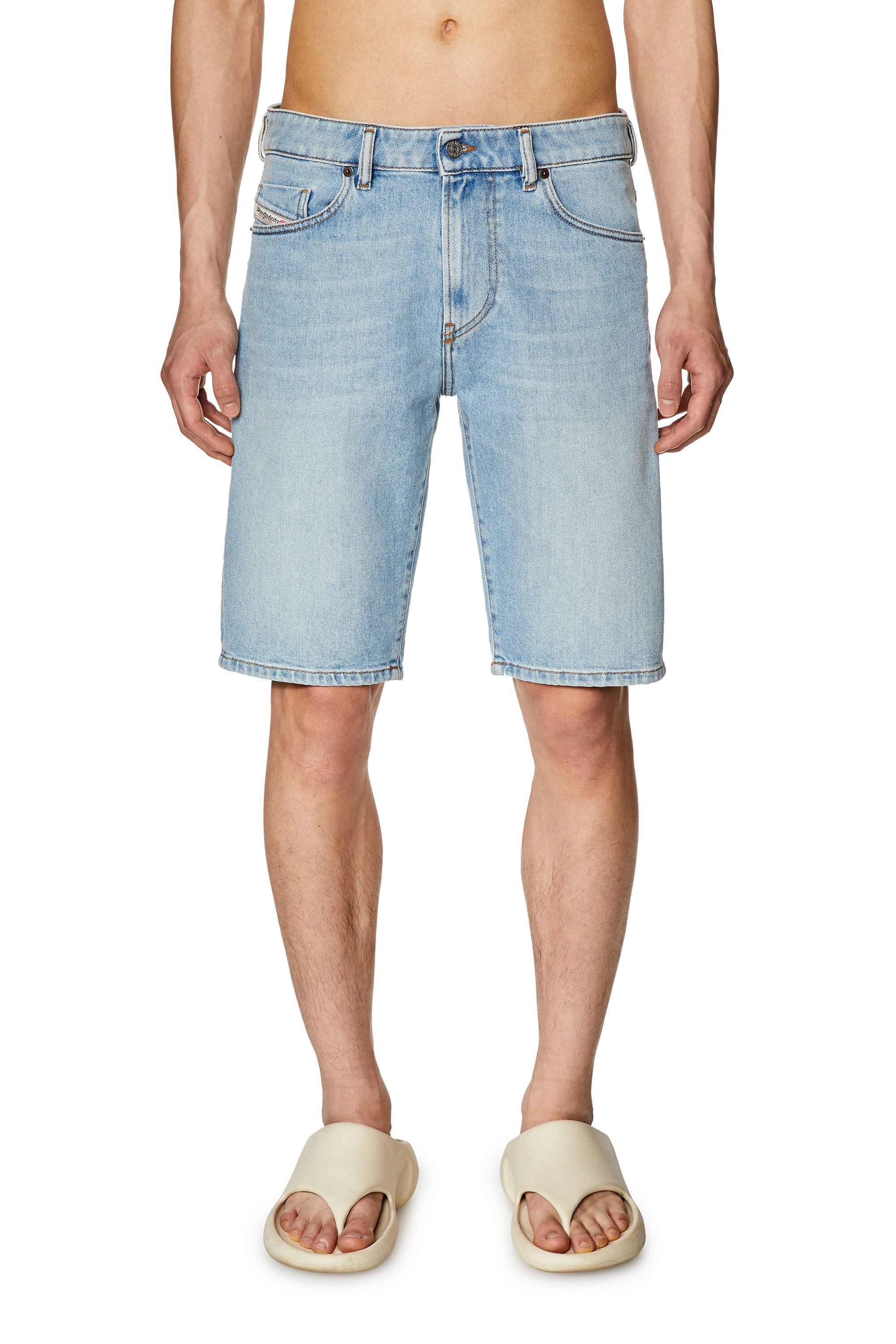 Diesel - Slim denim shorts - Shorts - Man - Blue
