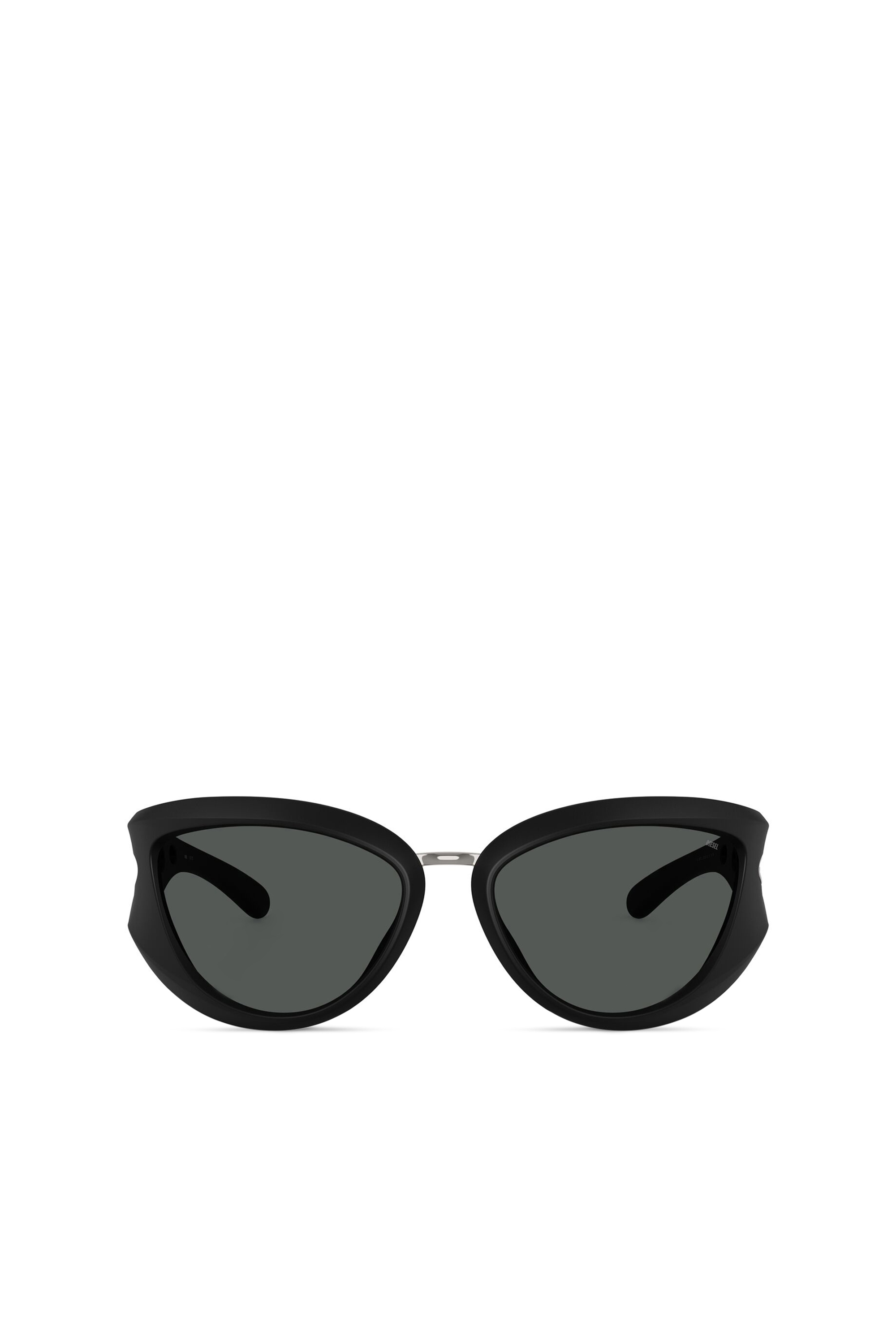 Diesel Unisex Black - Cat-Eye Style Sunglasses - Sunglasses Size 61