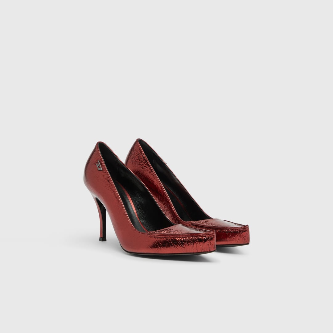 Diesel - D-Lucette-Pumps in mirror leather - Heels - Woman - Red