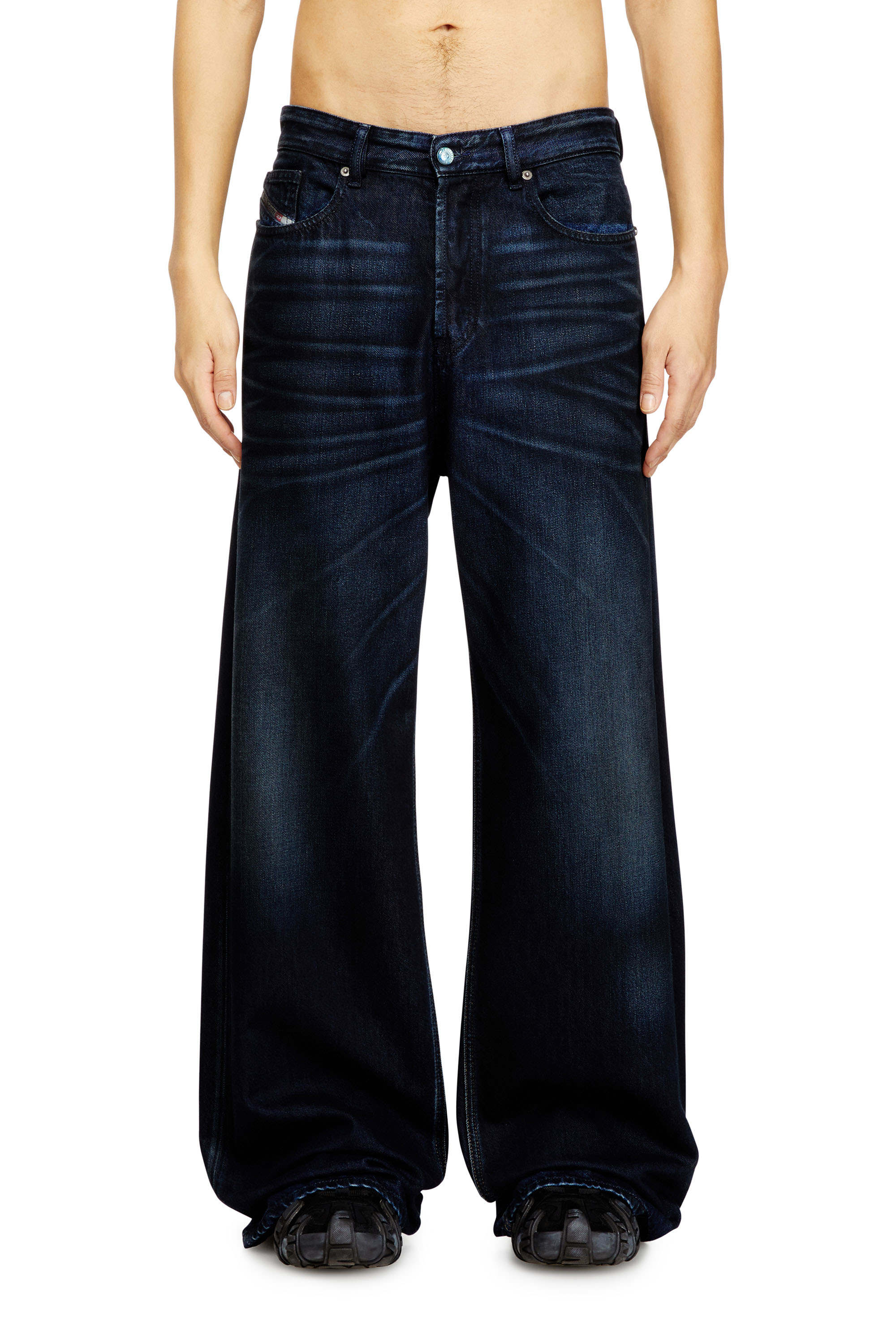 Diesel Homem Azul - Relaxed Jeans Low Waist D-Rise - Jeans - Man Tamanho 29