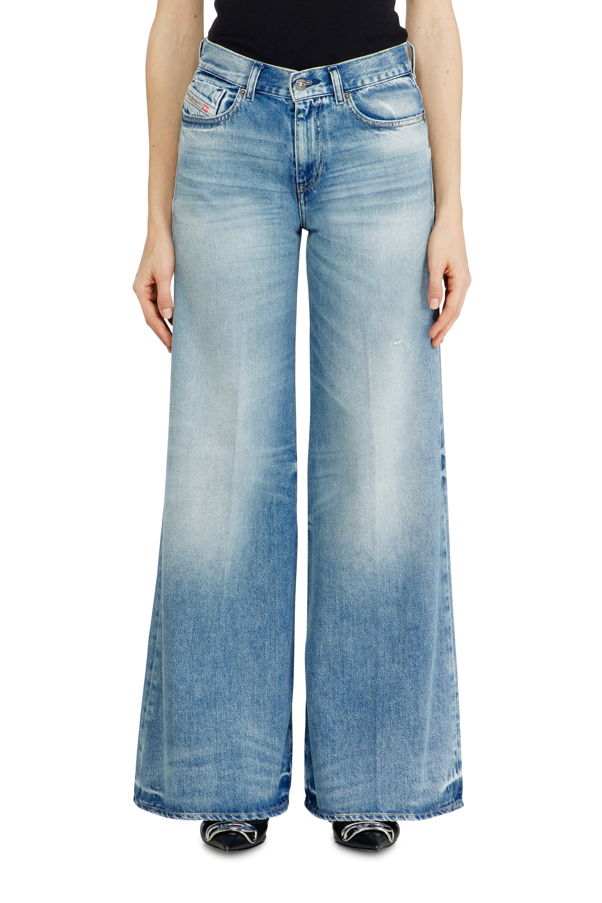 Diesel - Woman's Flare Jeans 1978 D-Akemi 09M07, Light Blue - 2