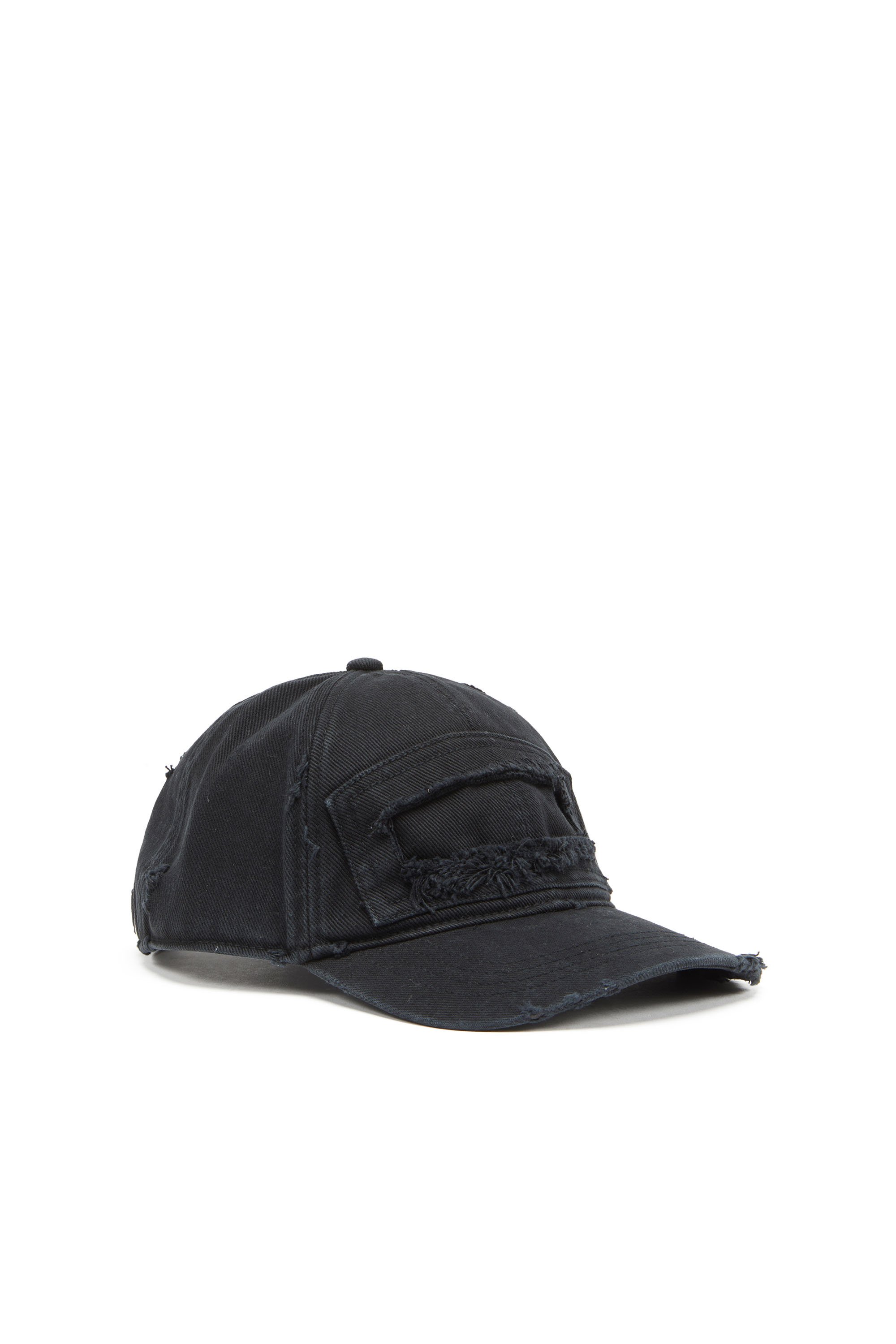 Diesel - Baseball cap with cut-out patch - Caps - Man - Black