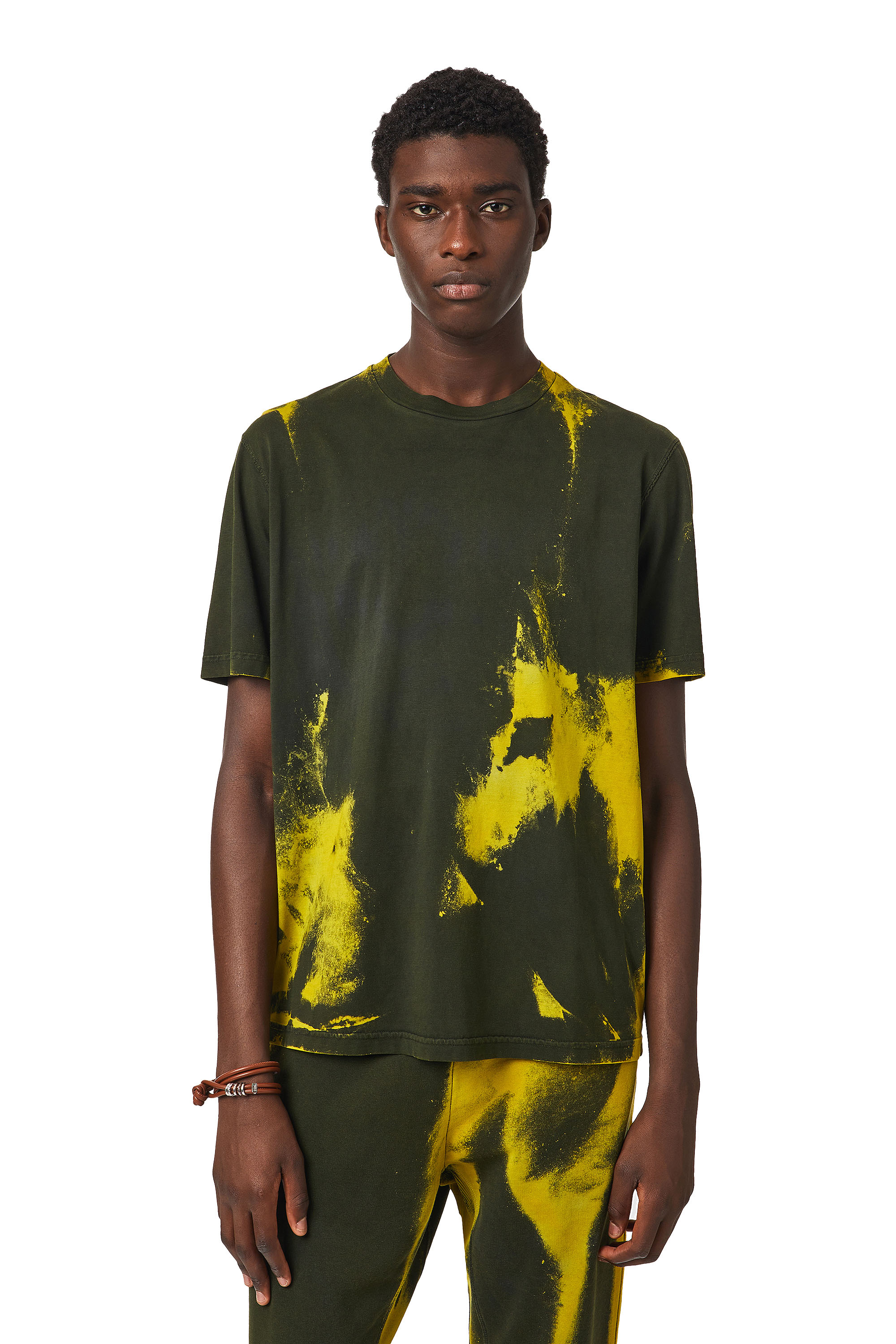 Diesel Green Label Overdyed T-shirt In Multicolor