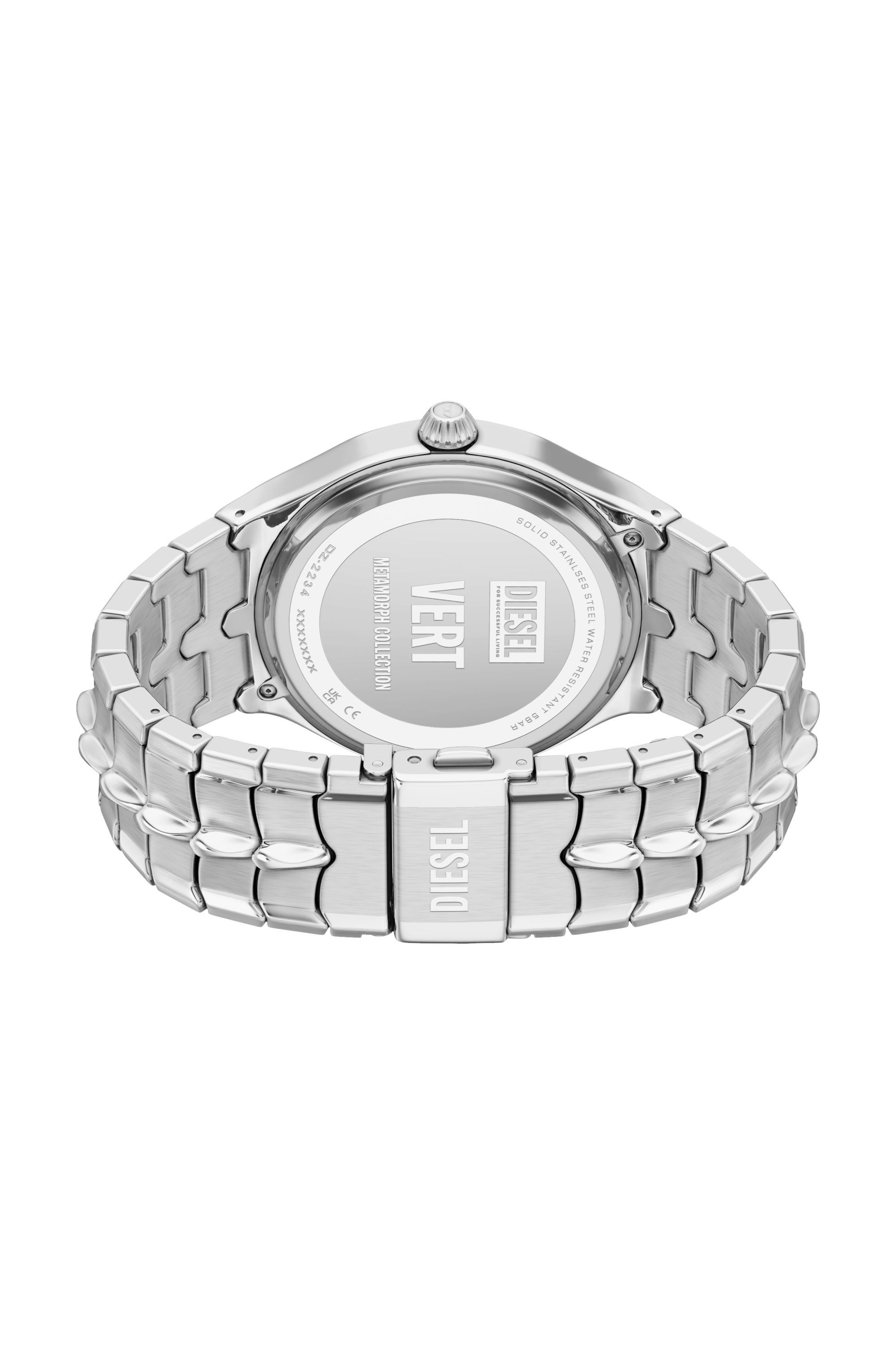 Diesel - DZ2234 WATCH, Man's Vert Stainless Steel Watch in Silver - 5