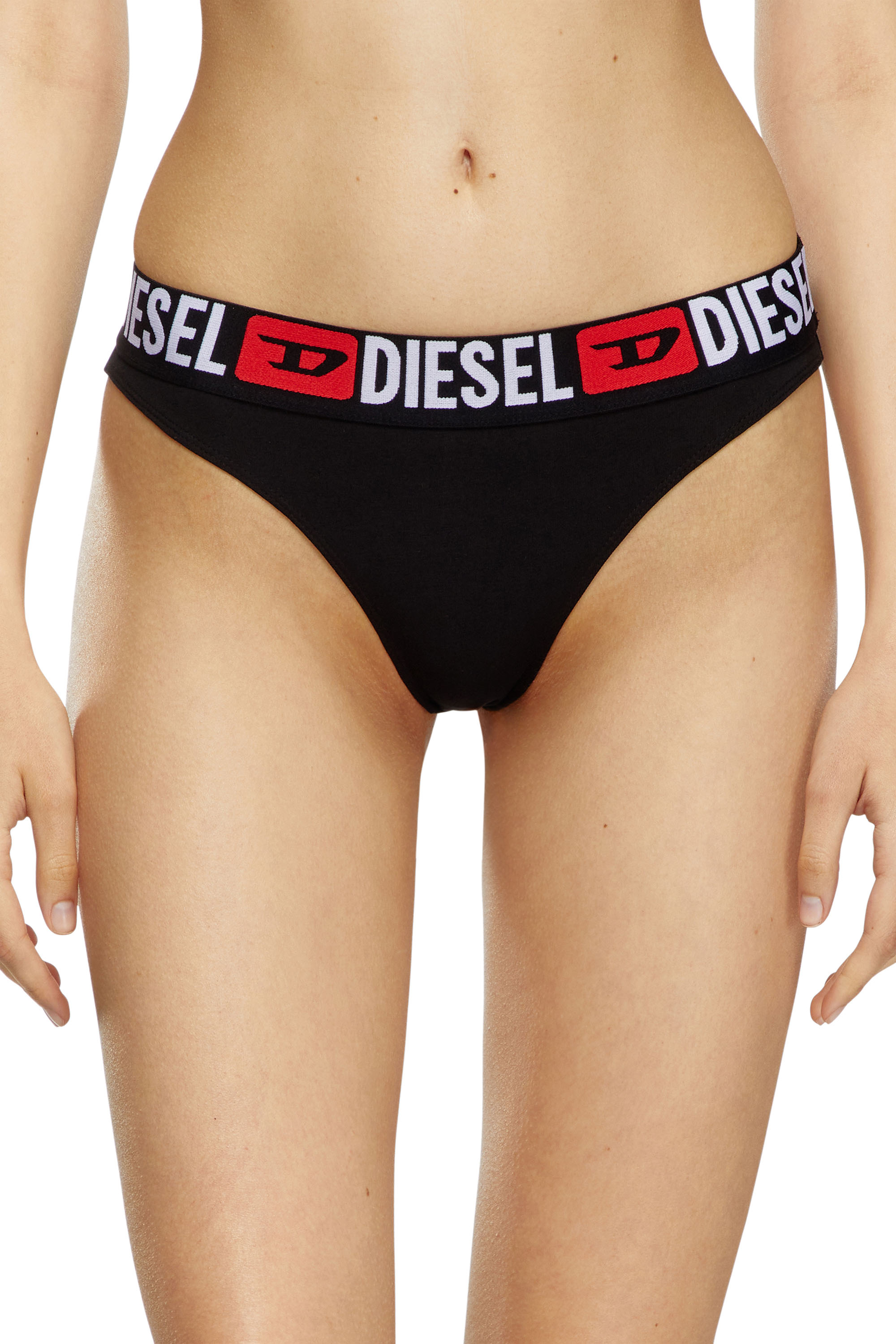 DIESEL THREE-PACK BRIEFS WITH LOGO WAIST 