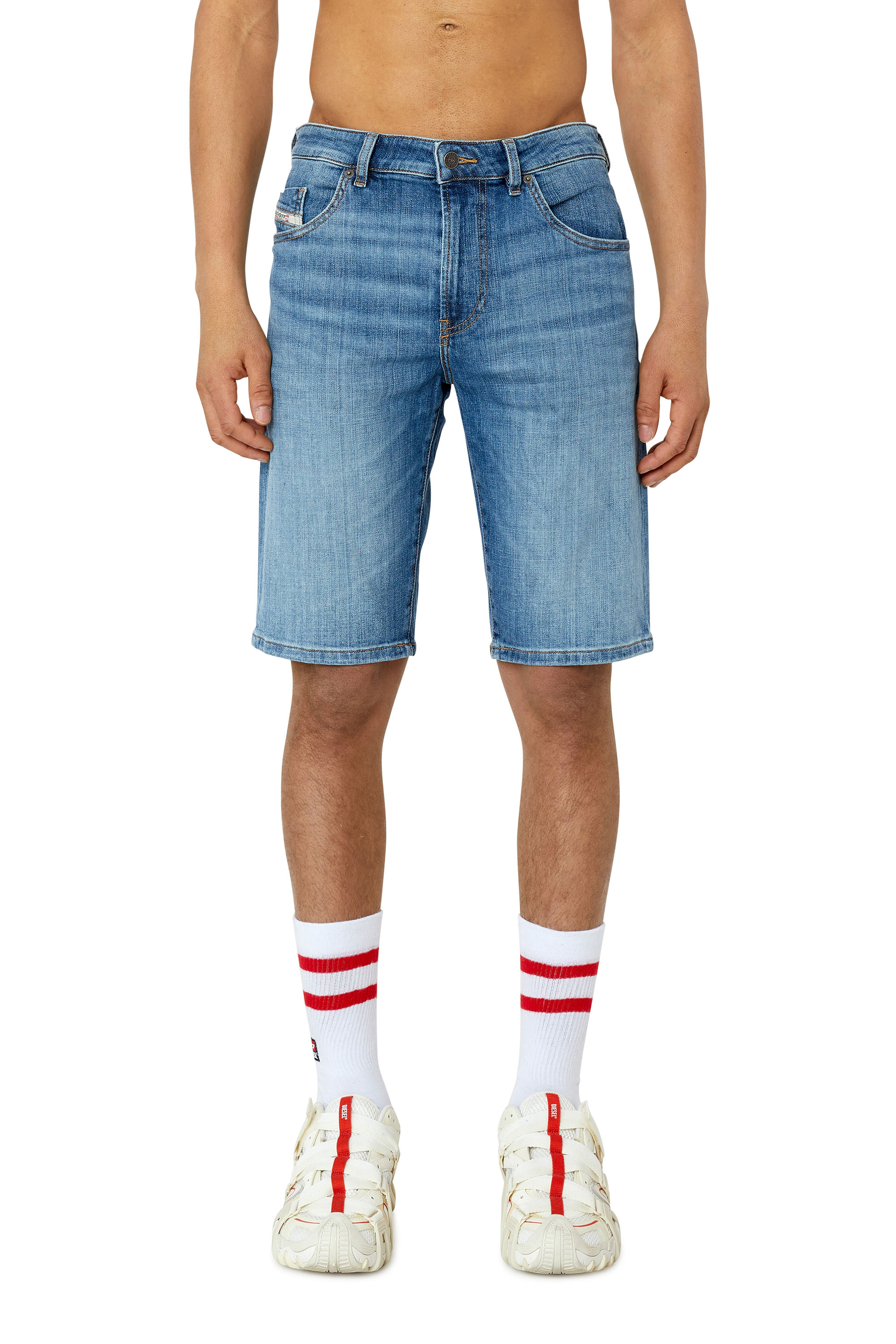 Diesel - Shorts in denim con lavaggio classico - Shorts - Uomo - Blu