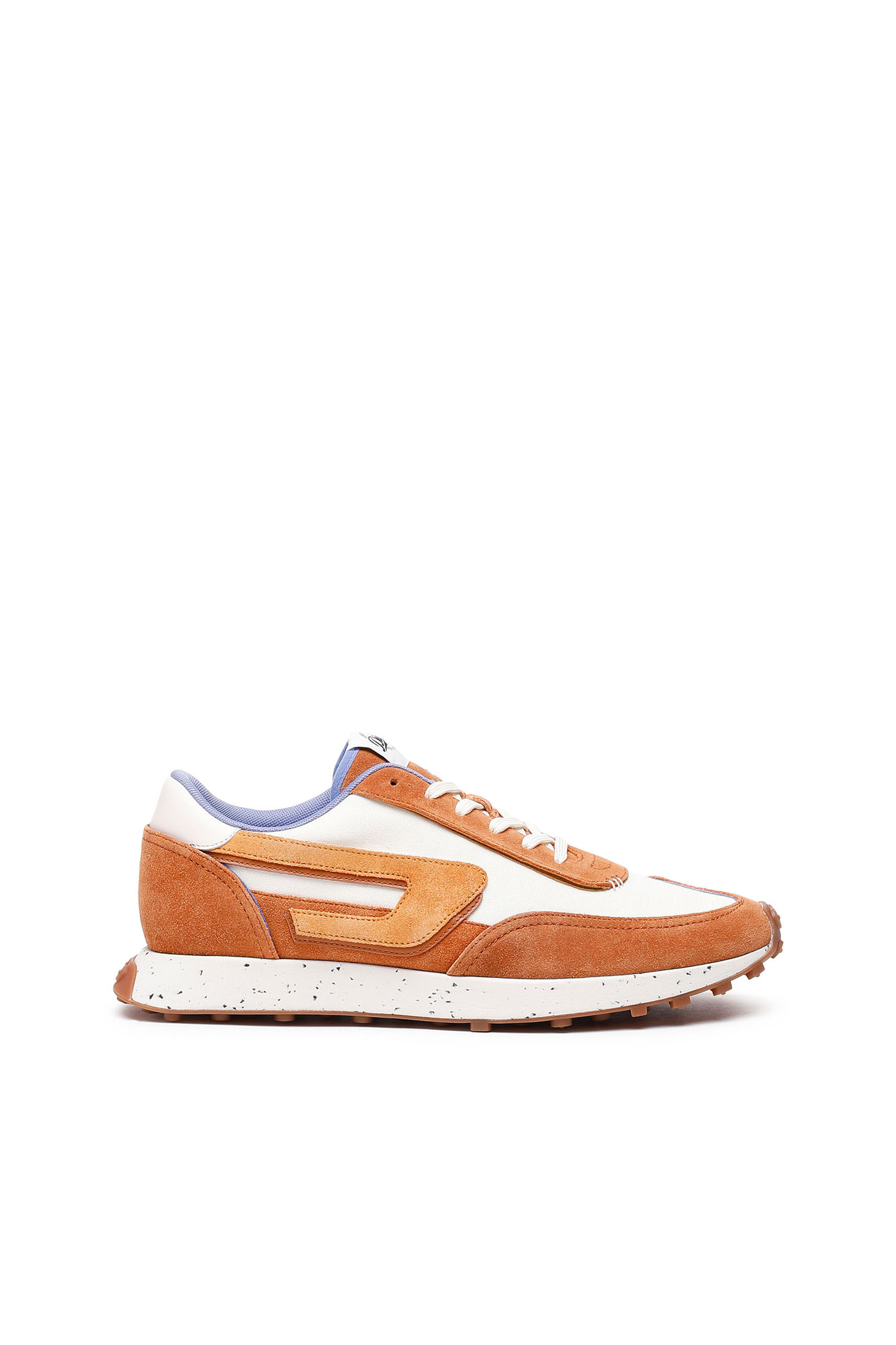 Diesel Sneaker In Tela Con Battistrada A Contrasto In Orange