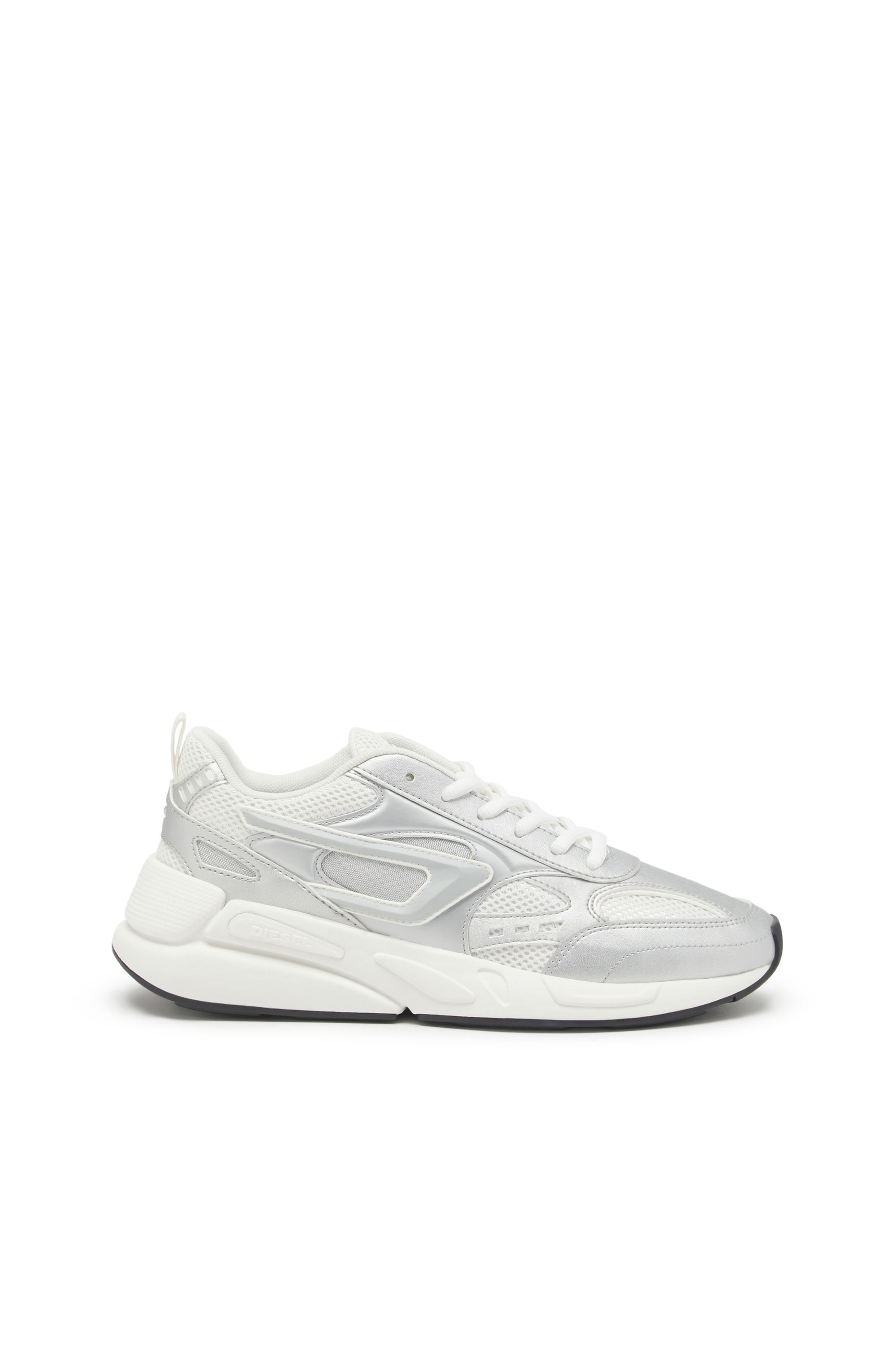 Diesel - S-Serendipity Sport W - Mesh sneakers with tactile 'D' logo - Sneakers - Woman - Silver