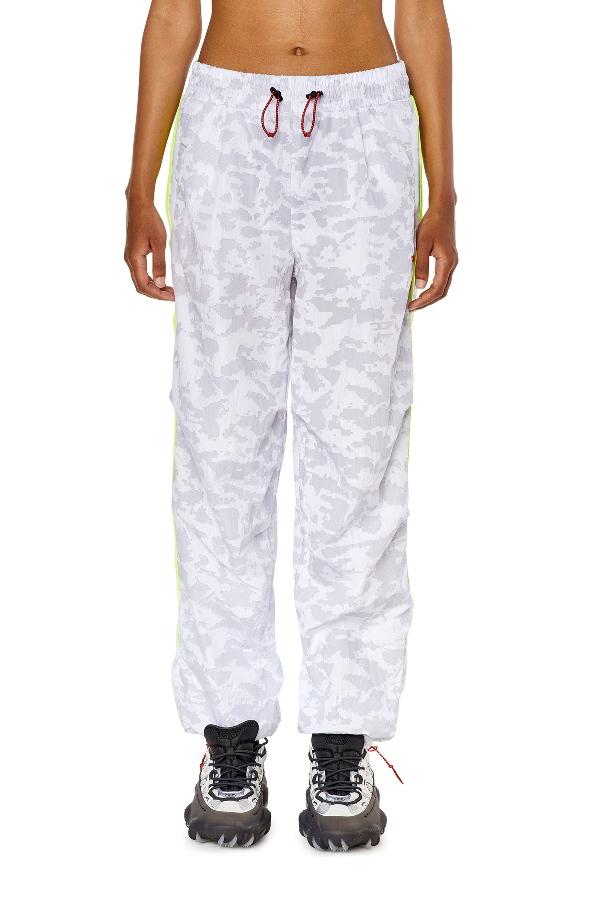 Diesel - Track pants with pixelated print - Pants - Woman - Multicolor
