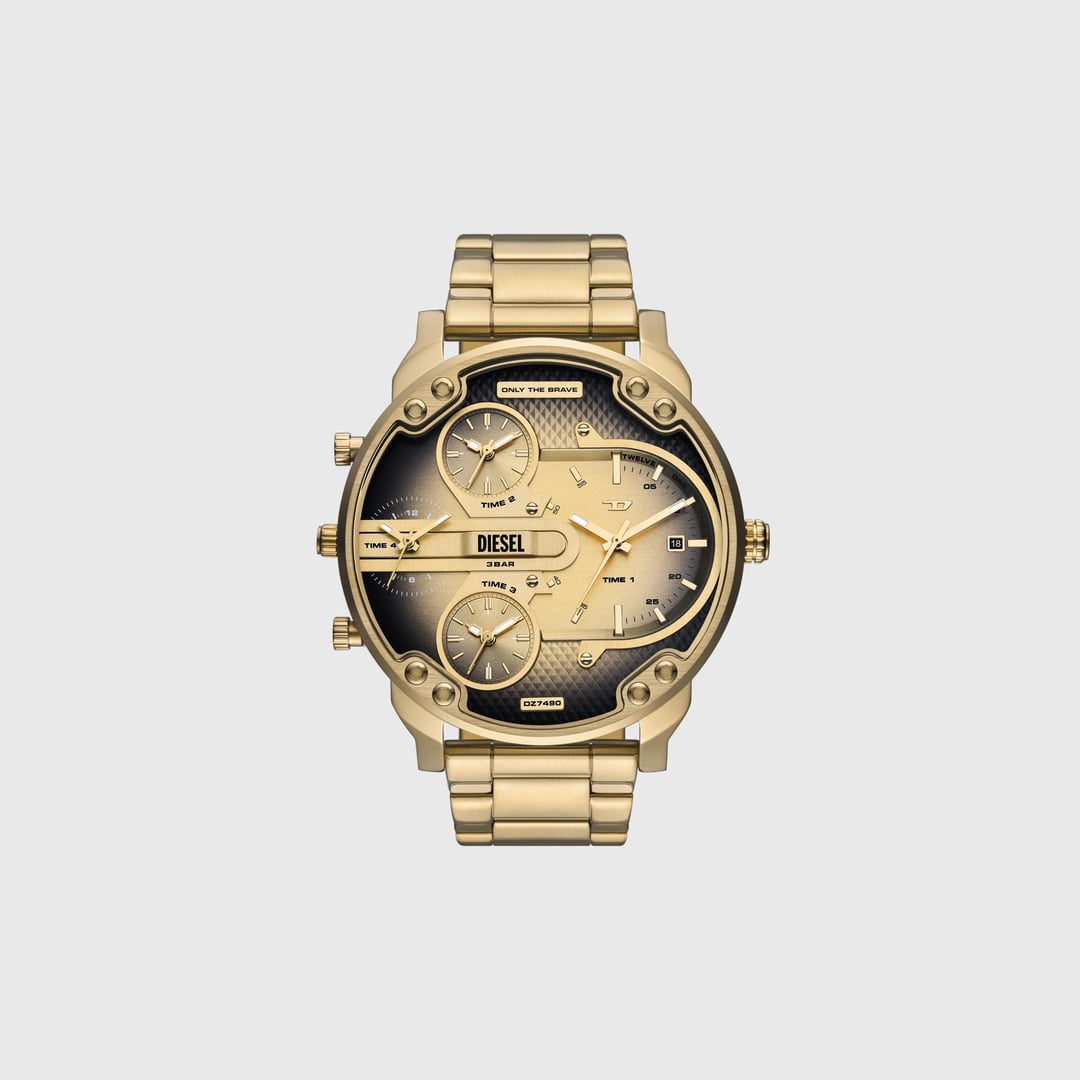 Diesel - Montre Mr. Daddy Slim en acier inoxydable - Montres - Homme - Doré