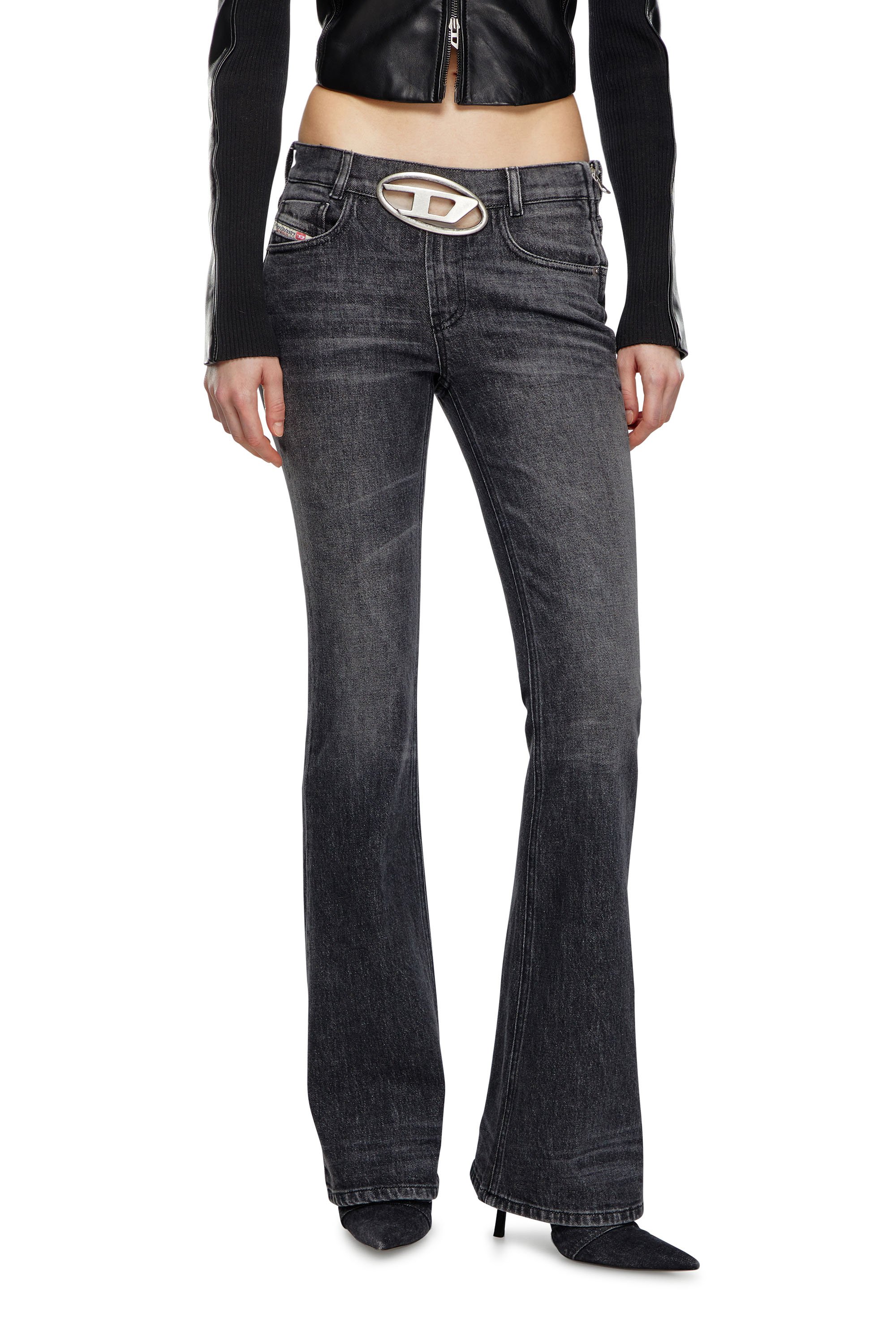 Shop Diesel Bootcut And Flare Jeans In Black