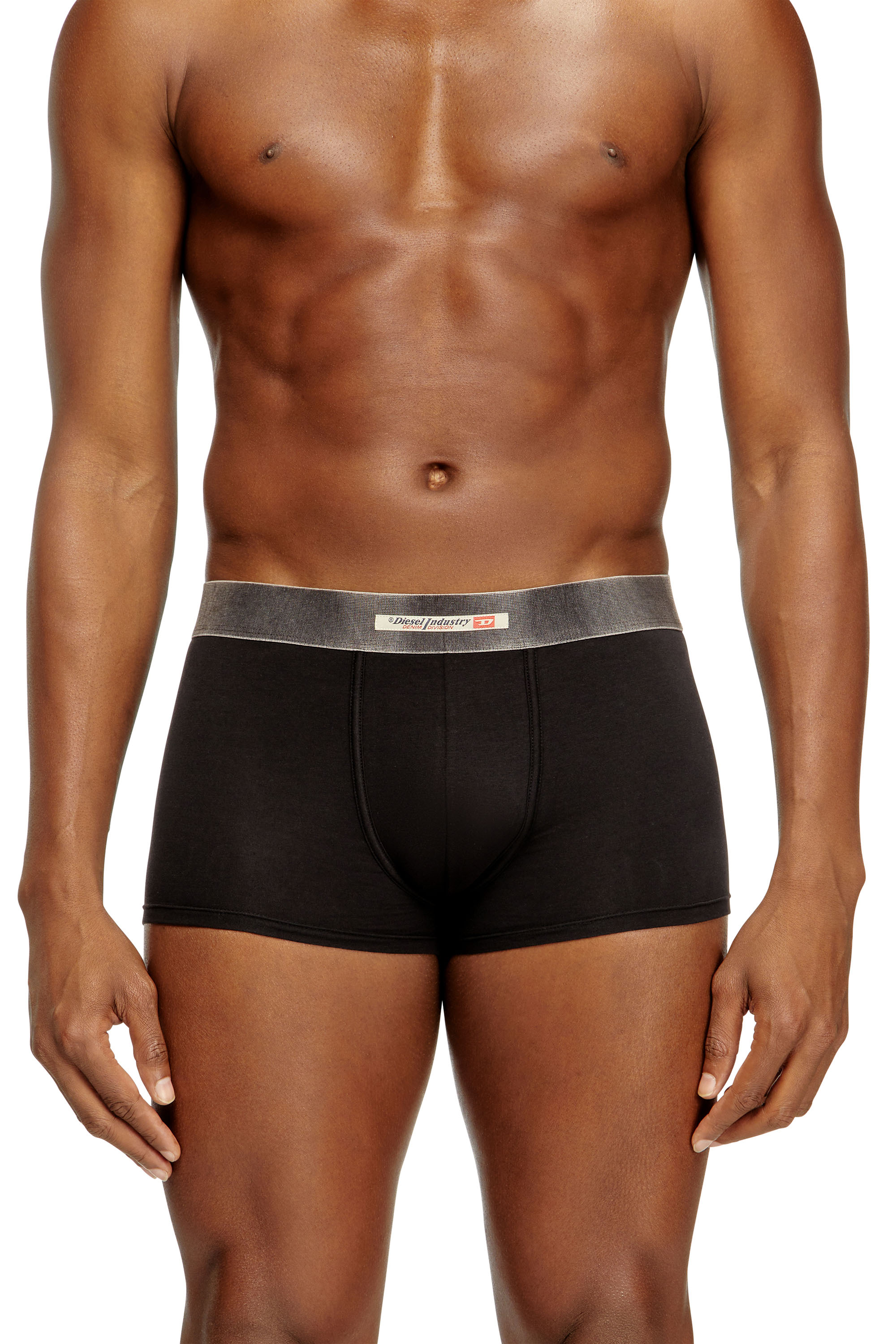 Diesel - Three-pack of stretch cotton boxer briefs with satin waistband - Trunks - Man - Black