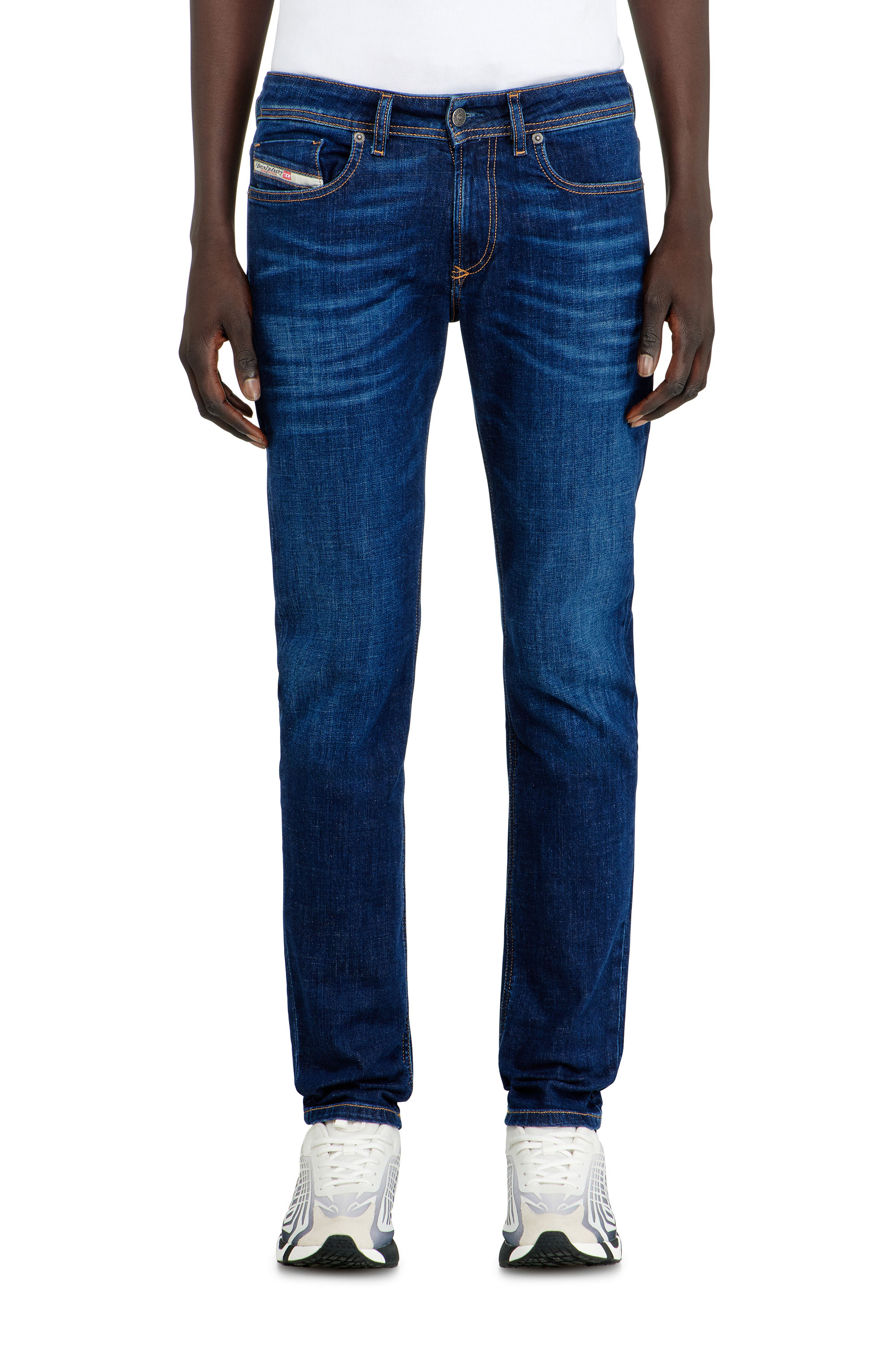 Diesel Men's Blue Skinny Jeans Low Waist 1979 Sleenker, Dark Zip Fly Size 36