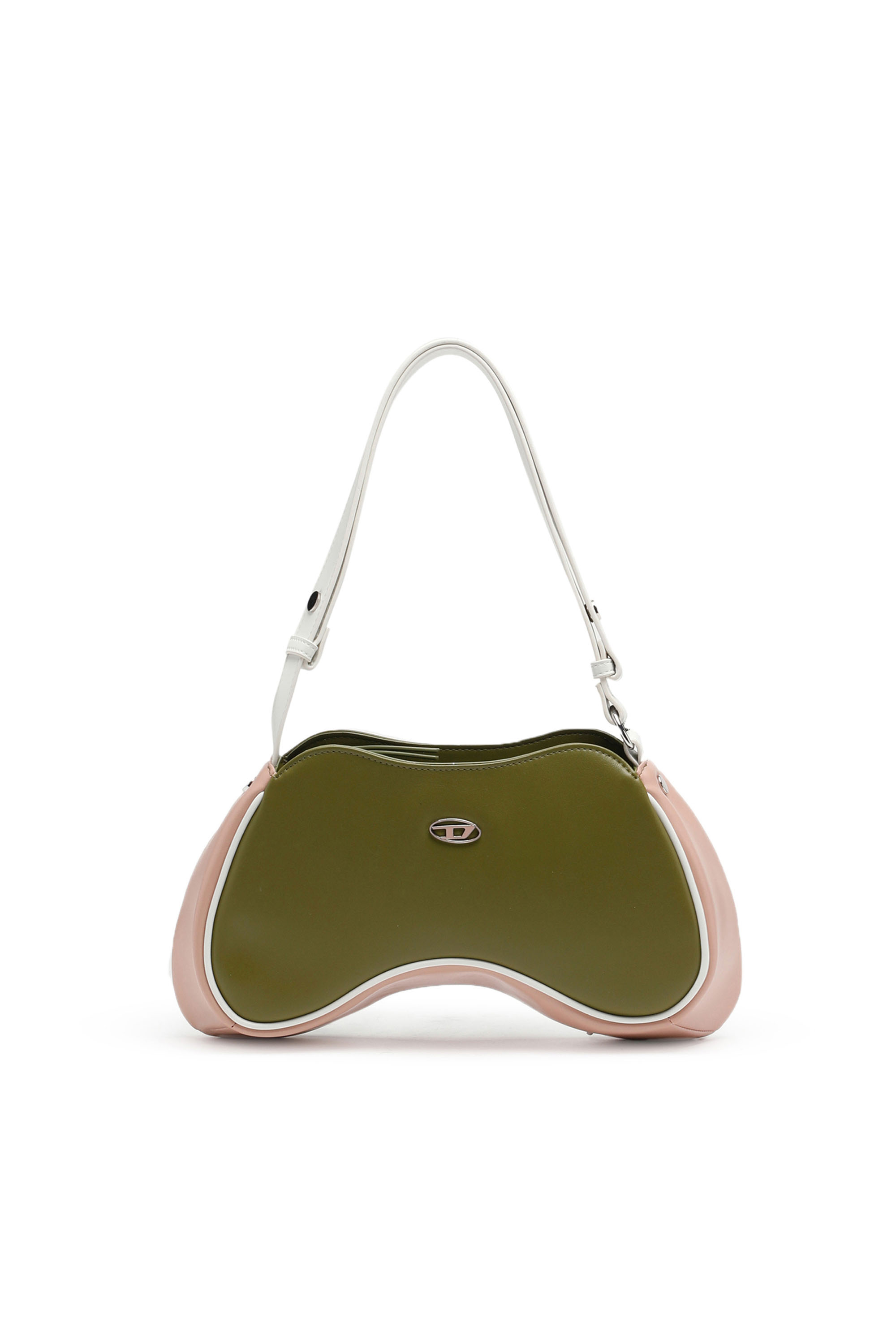 Diesel - Play Shoulder - Shoulder bag with two-tone design - Shoulder Bags - Woman - Green