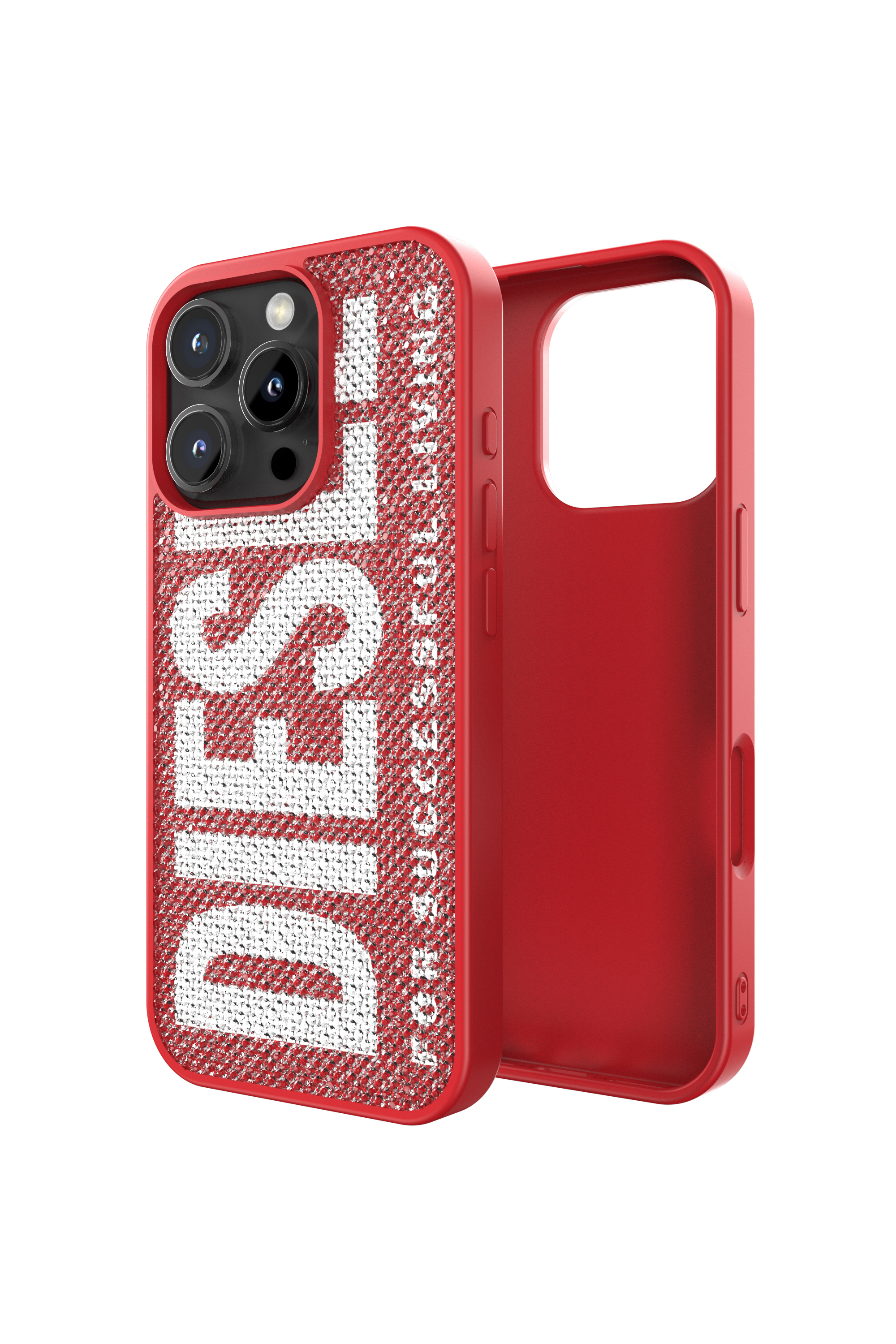 Diesel - Swarovski Crystal Case for i P 16 Pro - Cases - Unisex - Red