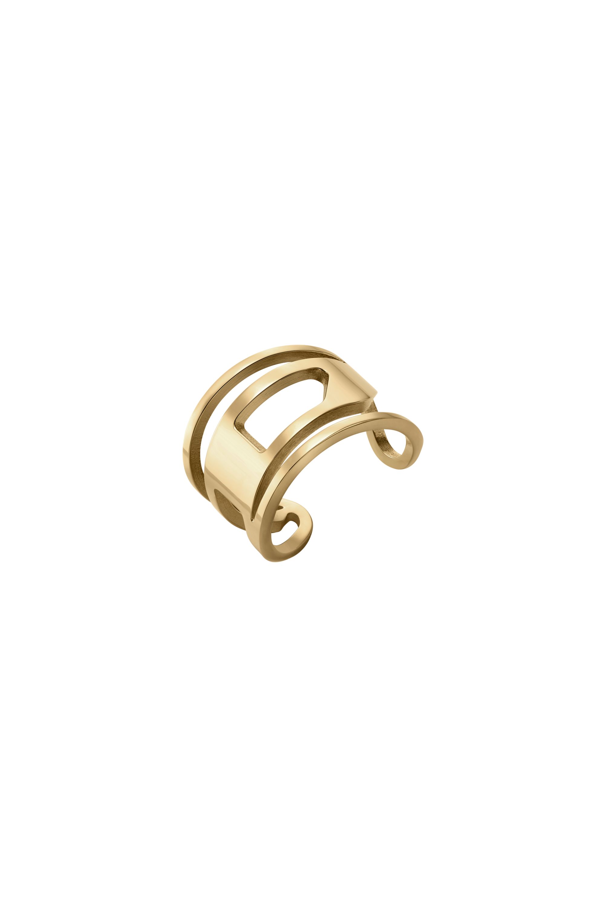 Diesel Gold-tone Stainless Steel Band Ring In Oro