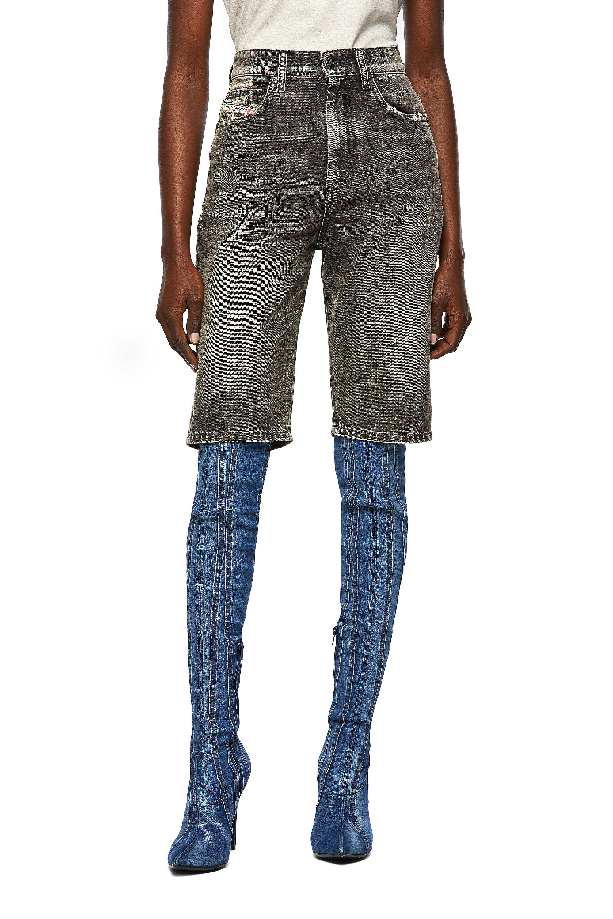Diesel Tief Sitzende De-sire Shorts In Black