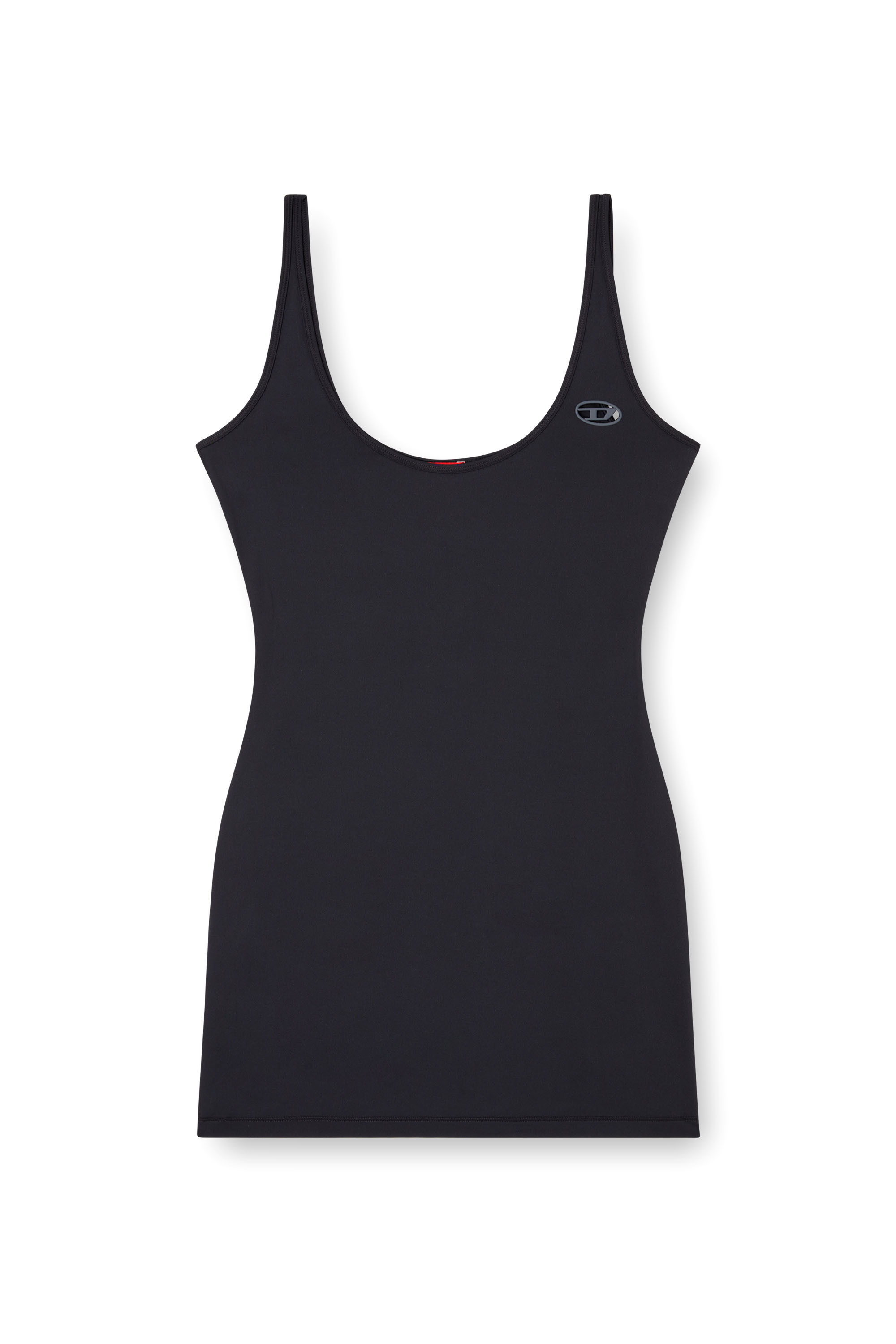 Diesel - FRANKIE-UTLT, Woman's Stretch slip dress in Black - 3