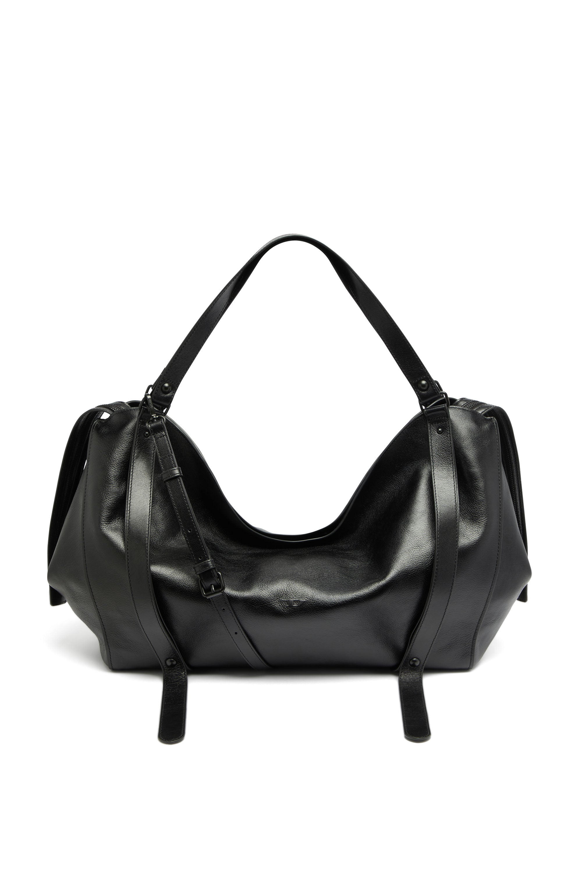 Diesel - D-One-Duffle bag in leather - Travel Bags - Unisex - Black