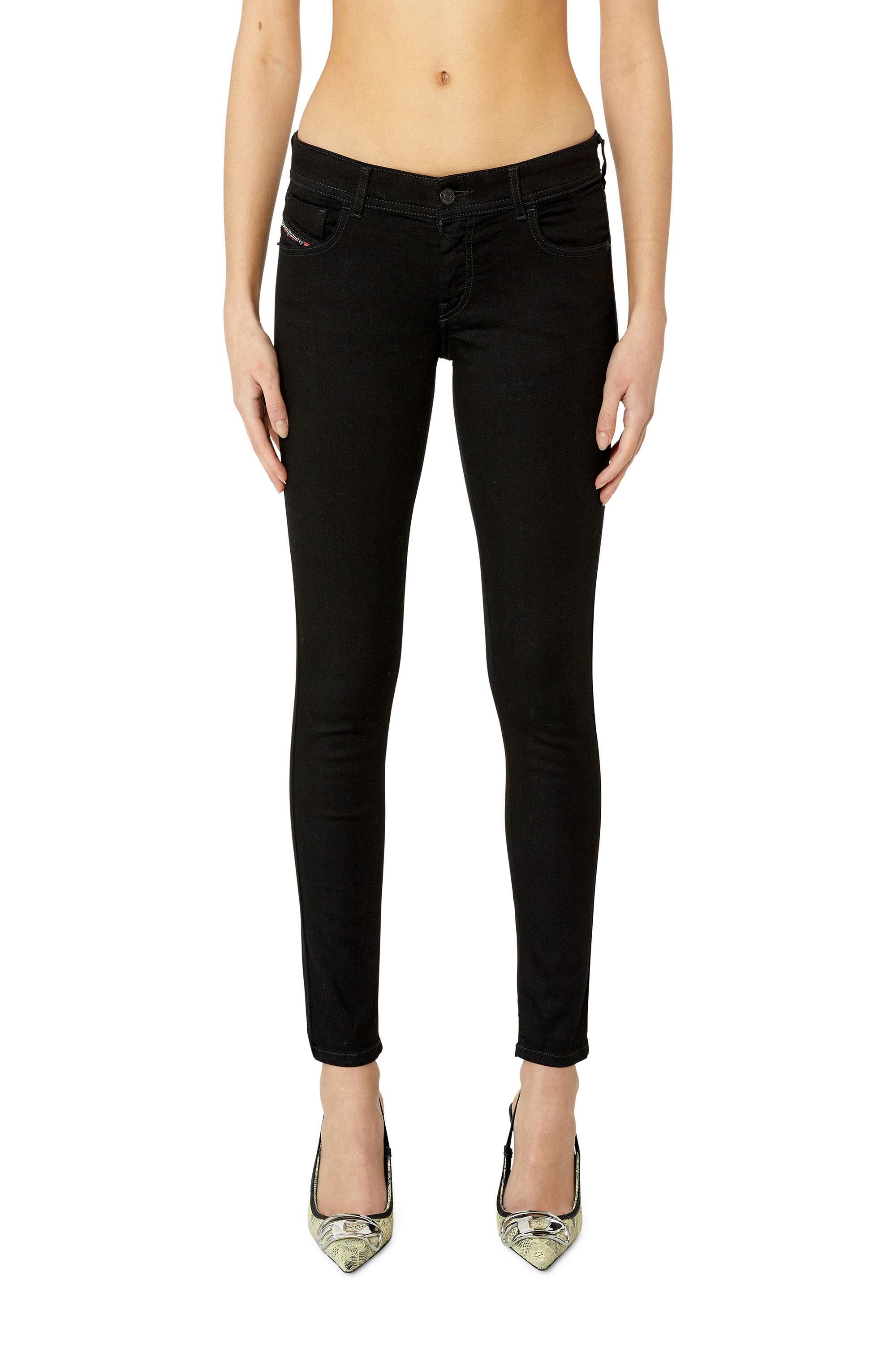 Diesel Super Skinny Jeans In Black