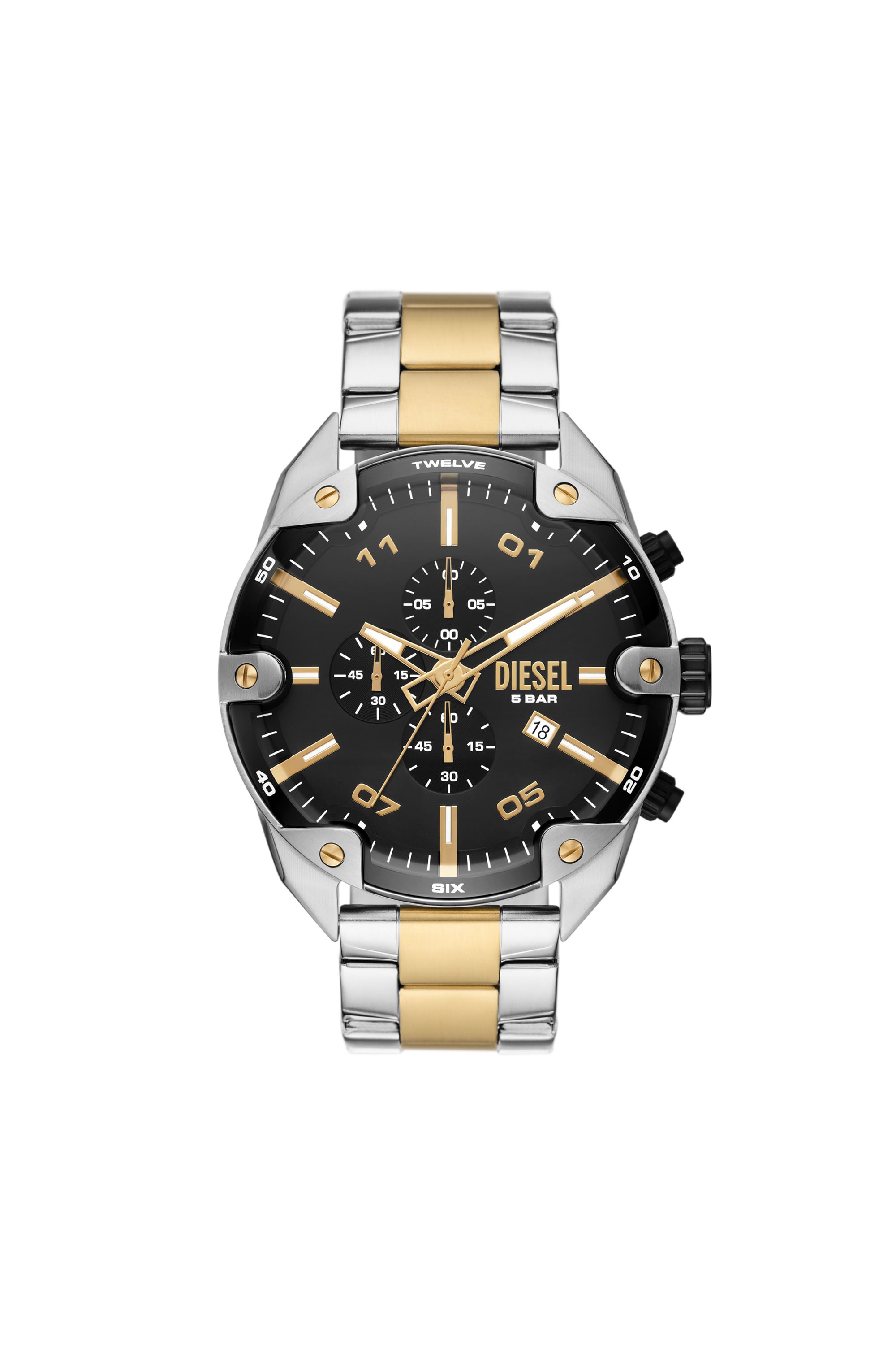 Diesel - Spiked Stainless Steel Watch - Timeframes - Man - Silver