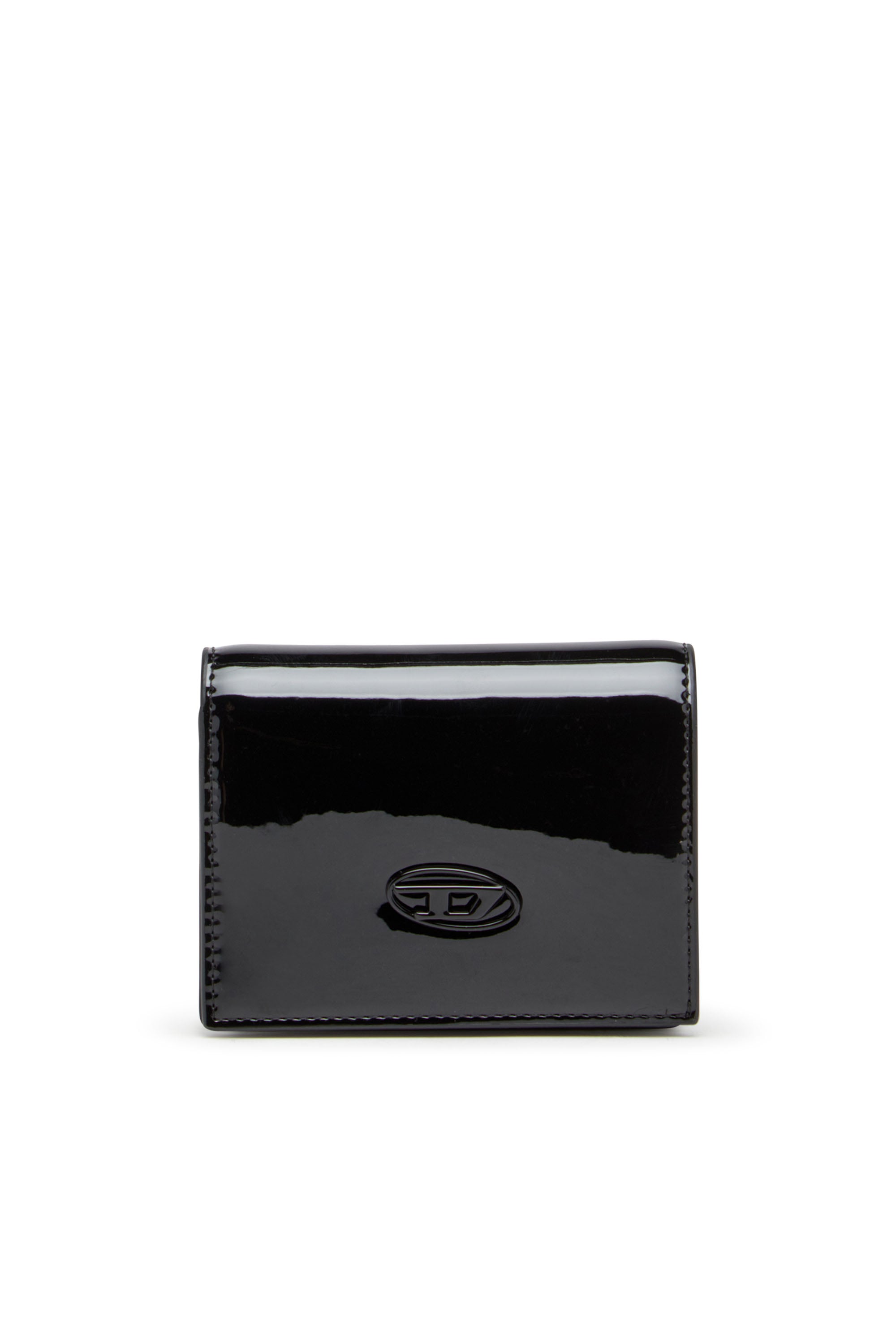 Diesel - Wallet in glossy PU - Small Wallets - Woman - Black