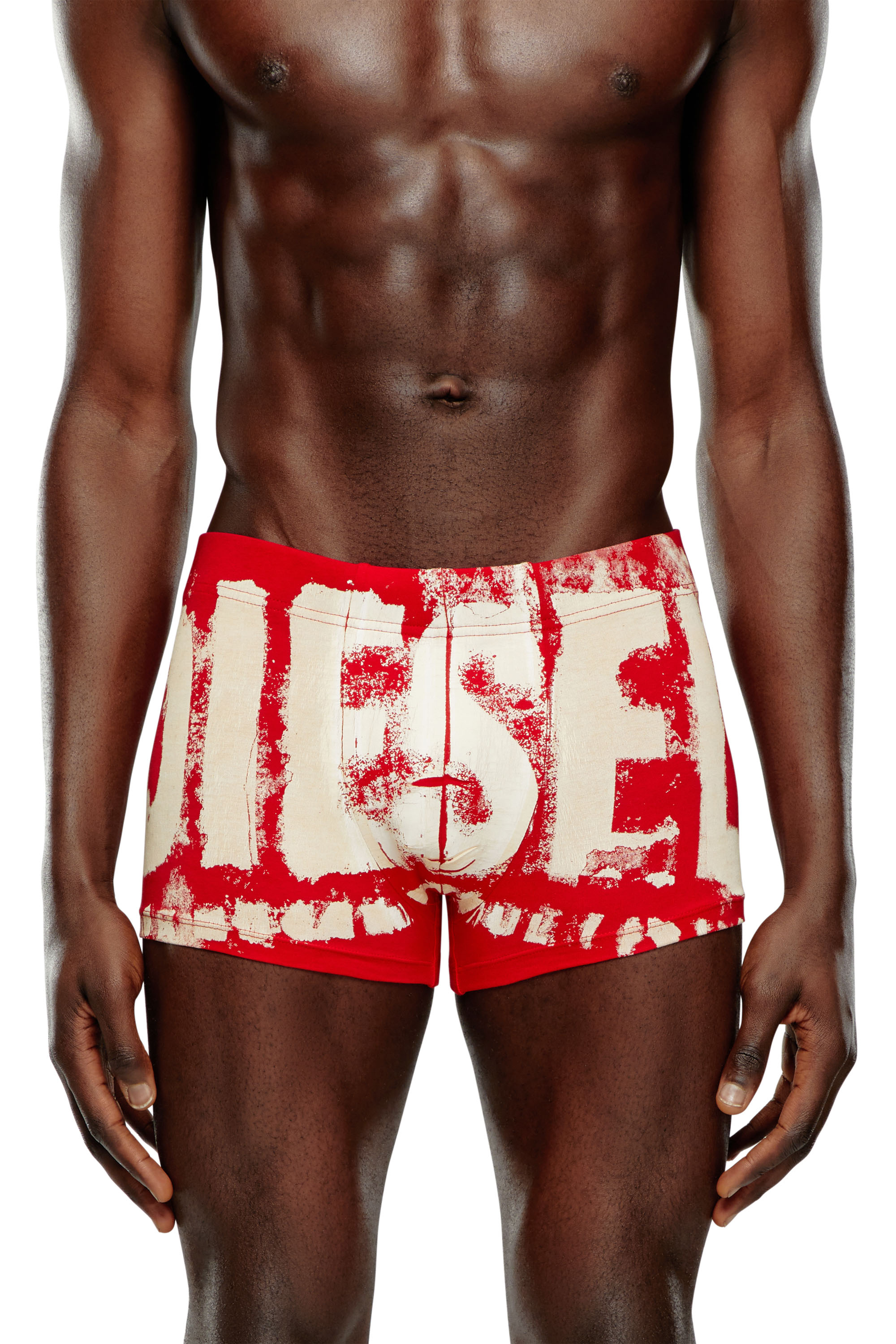 Diesel - Boxer avec Super Logo effet flou - Boxeurs courts - Homme - Rouge