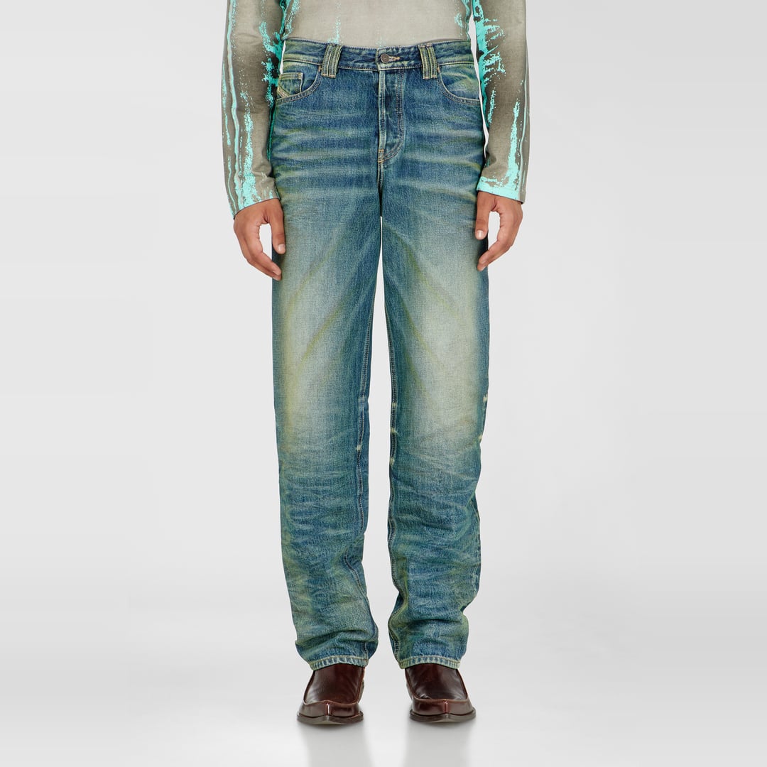 Diesel Jeans Regular Taille Haute 1991 D-Voeed, Coloré, Fermeture boutonnée