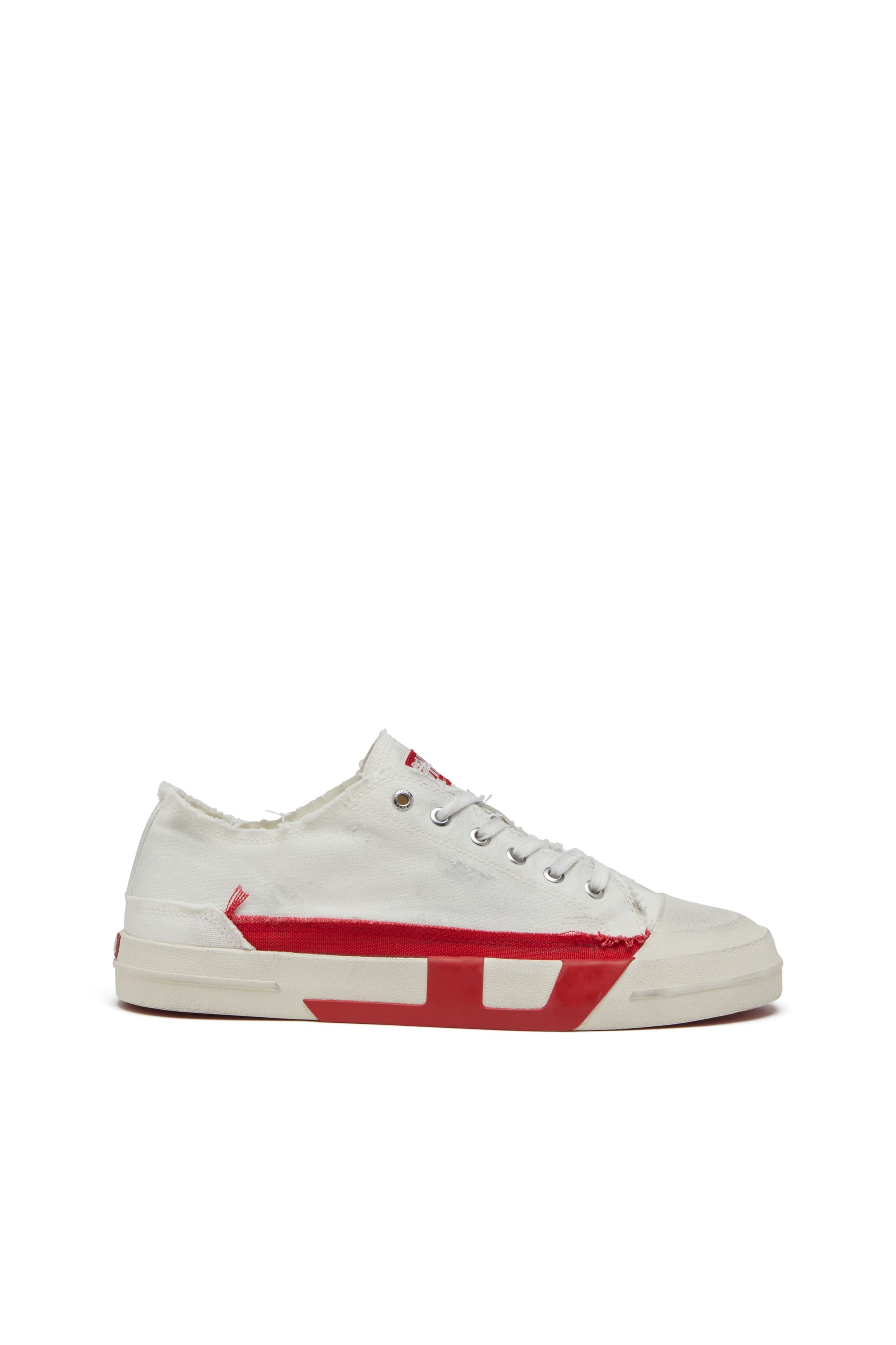 Diesel - S-D-Verse-Dirty-effect canvas sneakers - Sneakers - Man - Multicolor