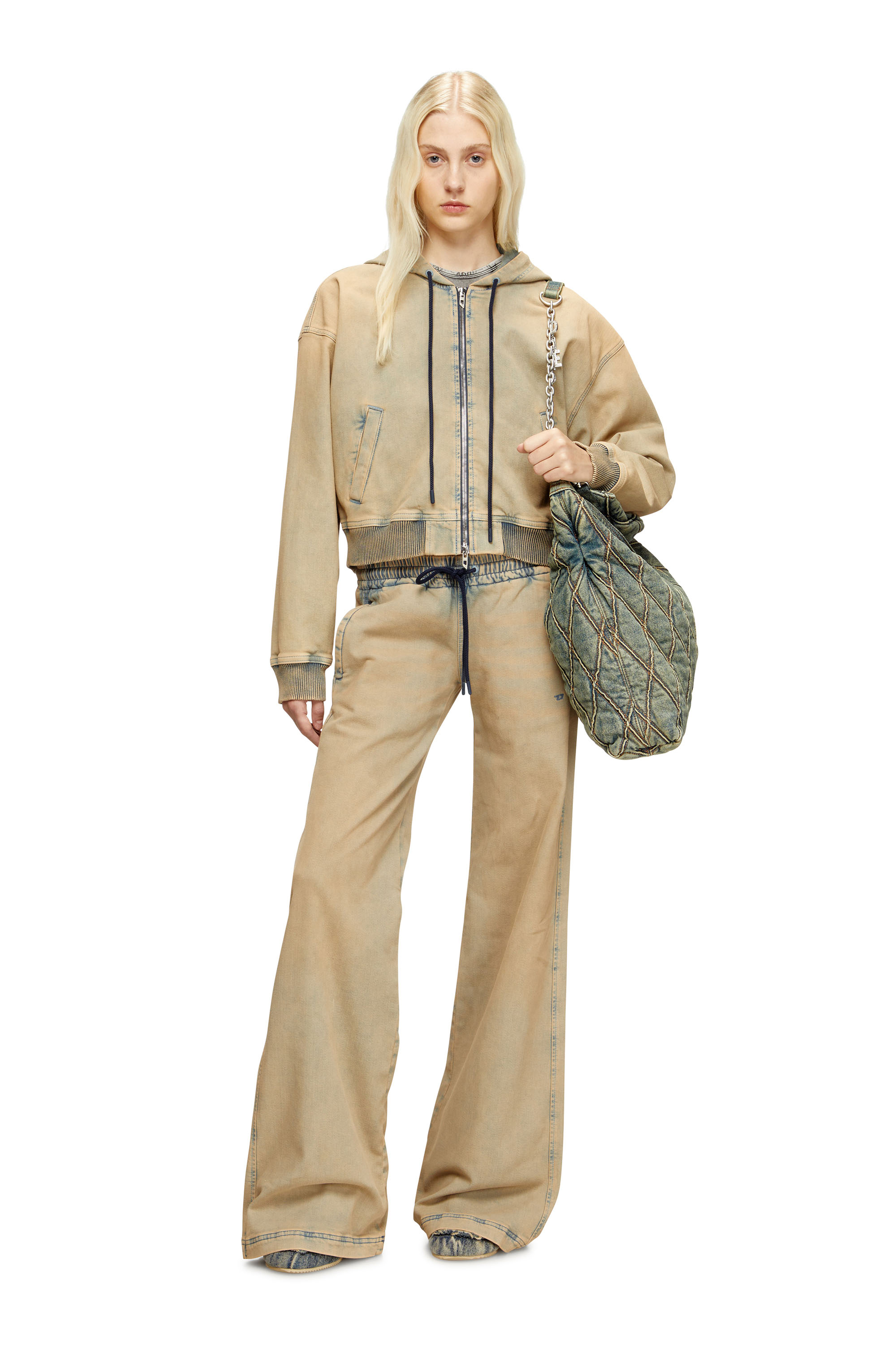 Diesel - Woman's Relaxed 2078 D-Ainty Joggjeans® 09M33, Blue/Beige - 2