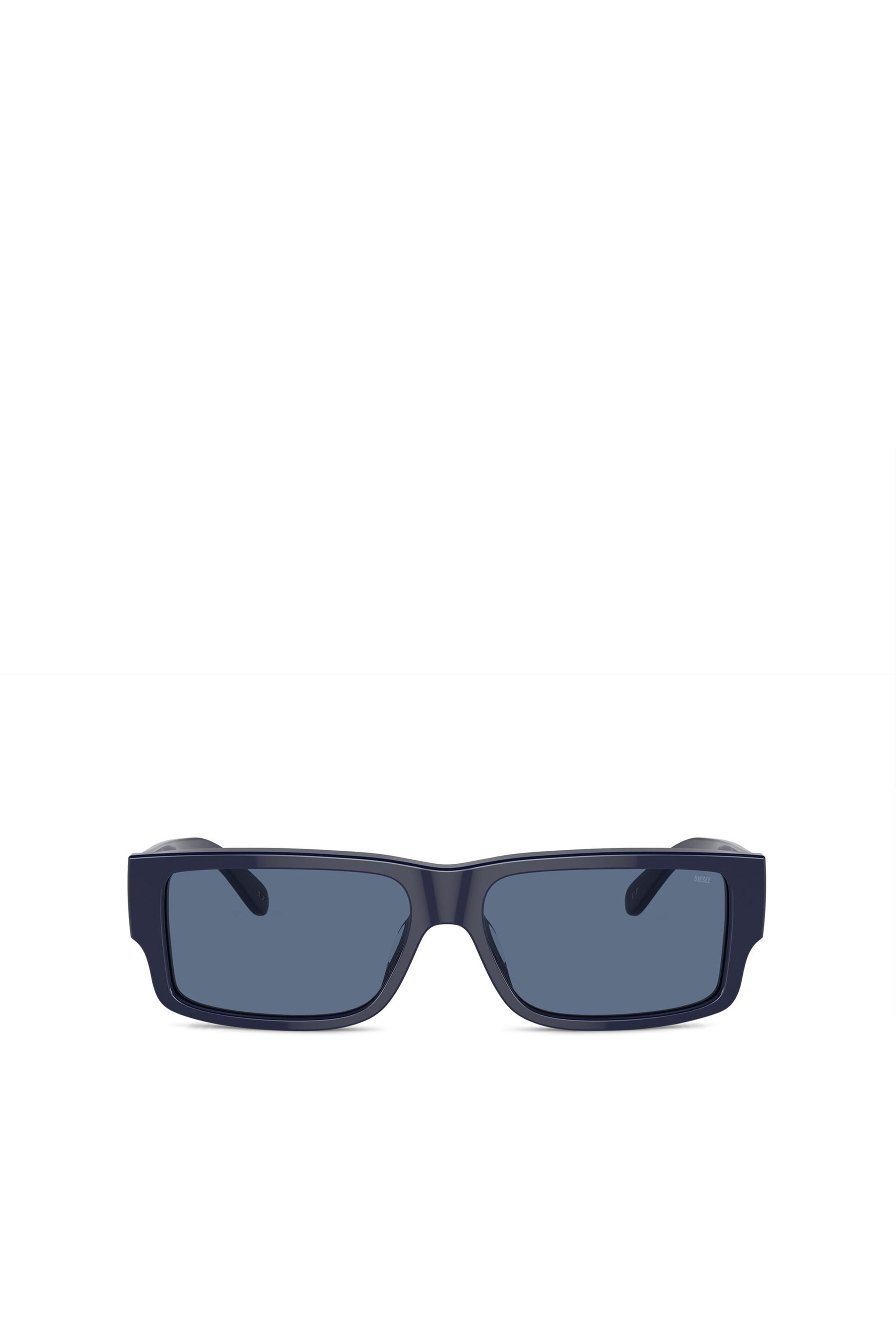 Diesel - Rectangle sunglasses - Sunglasses - Man - Blue