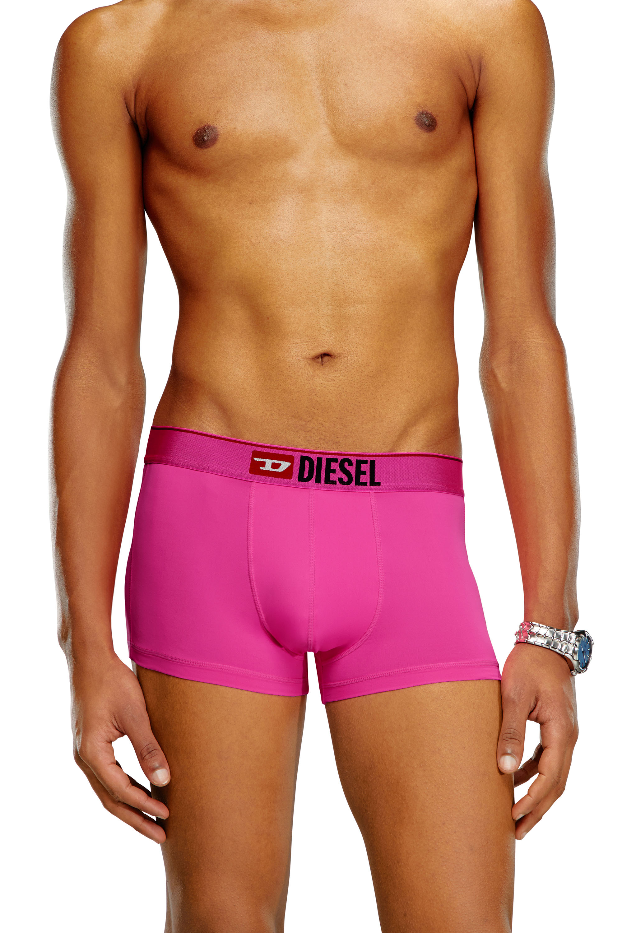 Diesel - Microfibre boxer briefs - Trunks - Man - Pink